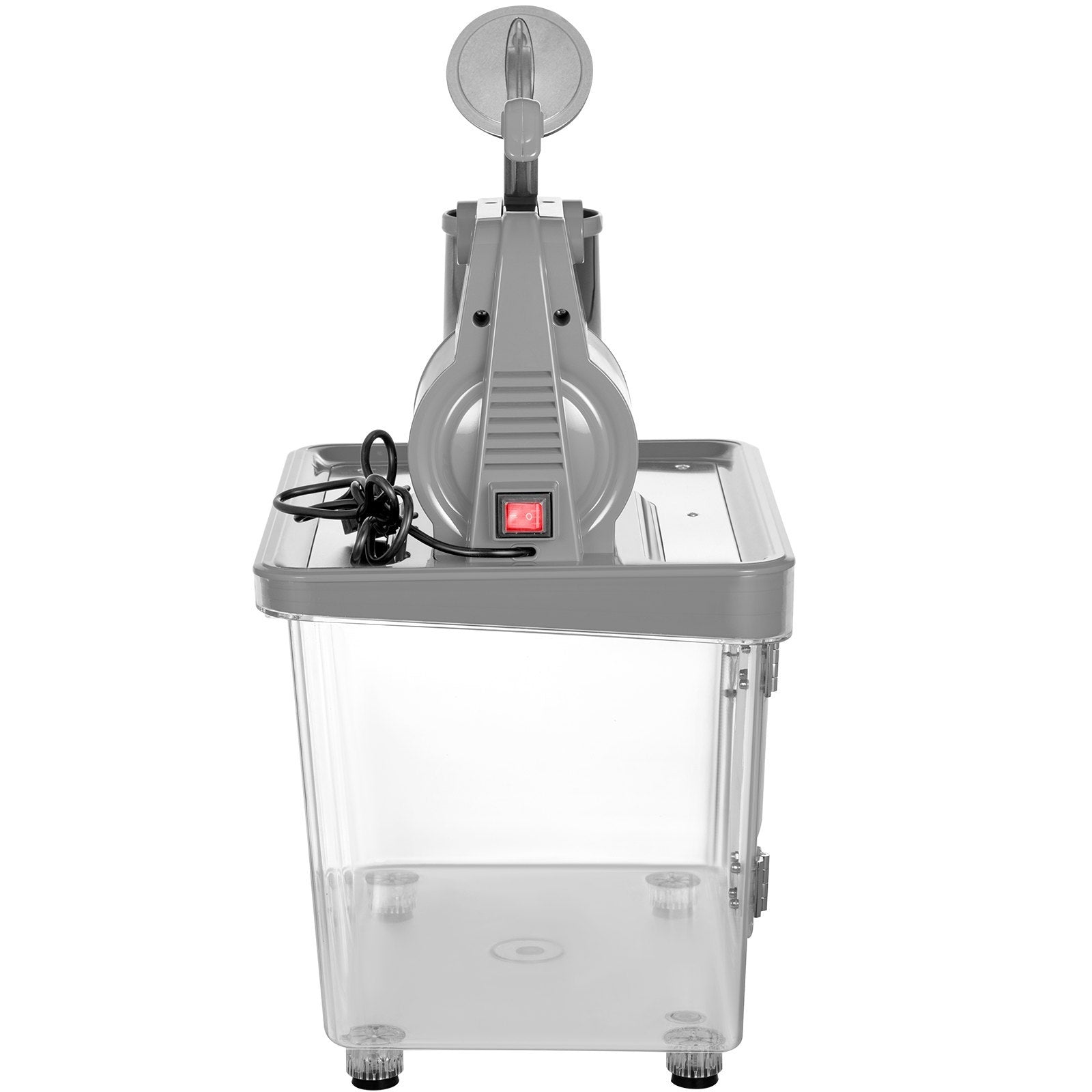 VEVOR 110V Commercial Ice Crusher , ETL Approved 300W Electric Snow Cone Machine With Dual Blades, Stainless Steel Shaved Ice Machine With Safety