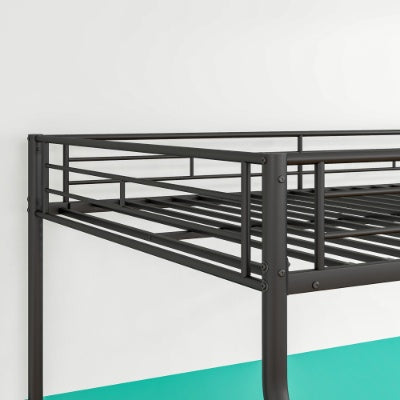 Heavy Duty Metal Bunk Bed Full Over Queen Bunk Bed Frame For Adults, Noise Free