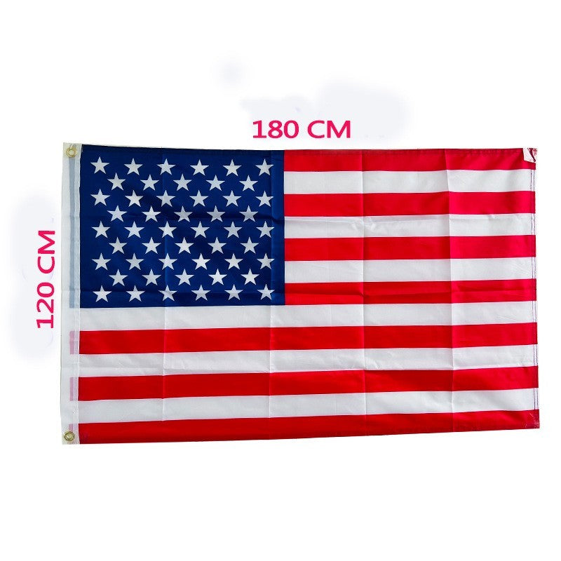 4X6FT Polyester American Flag 120cm x 180cm - USA Flag Outdoor Yard Decor