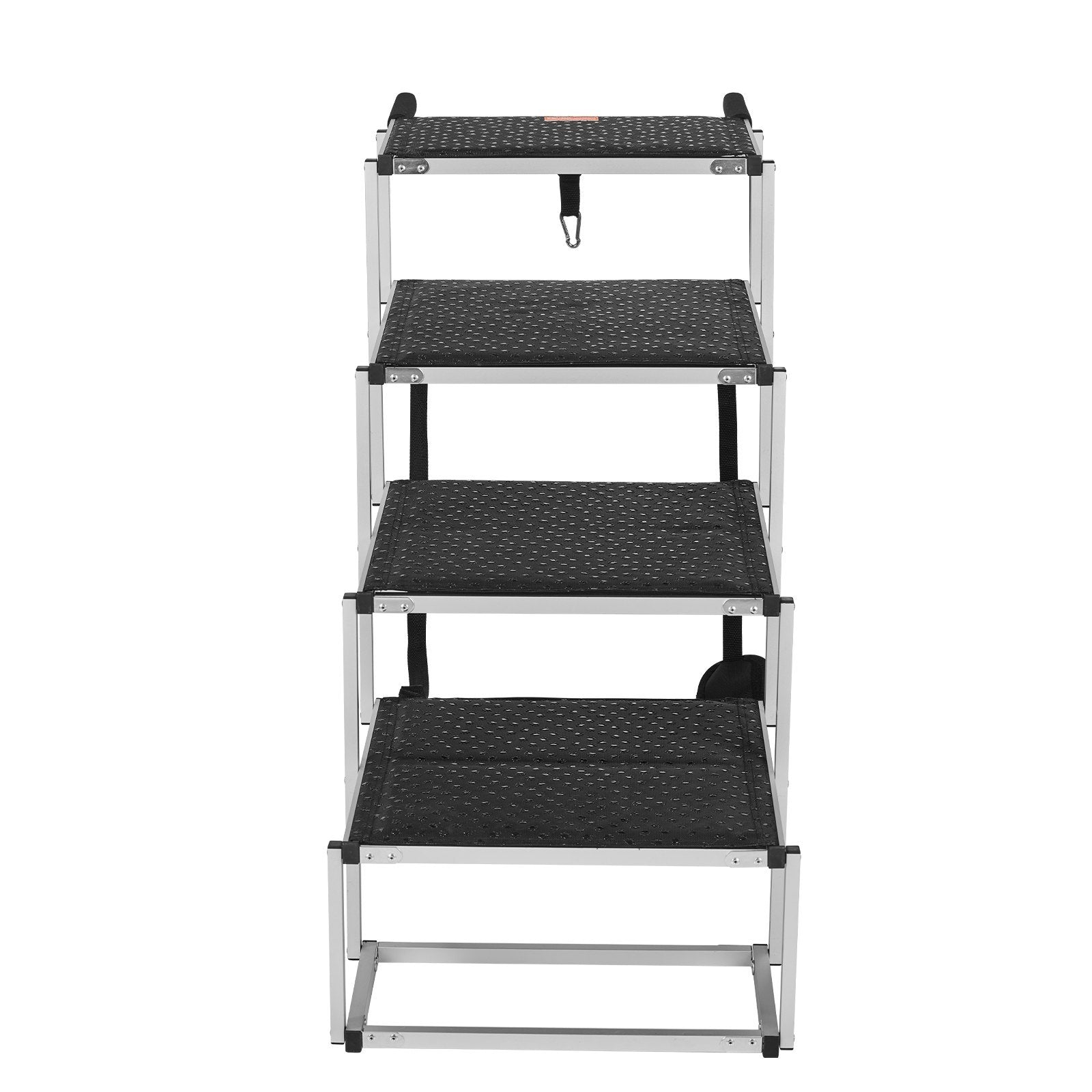 VEVOR Dog Stair For Cars 4-step Folding Dog Steps Aluminum — Up to 250 lbs