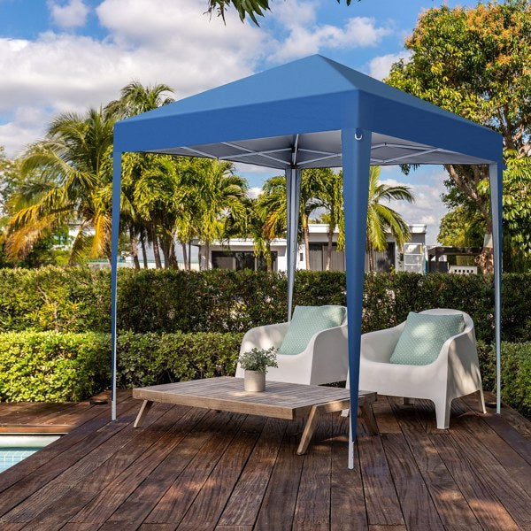 Blue Non-Enclosed Folding Shed – 2 x 2 m Waterproof Event Tent