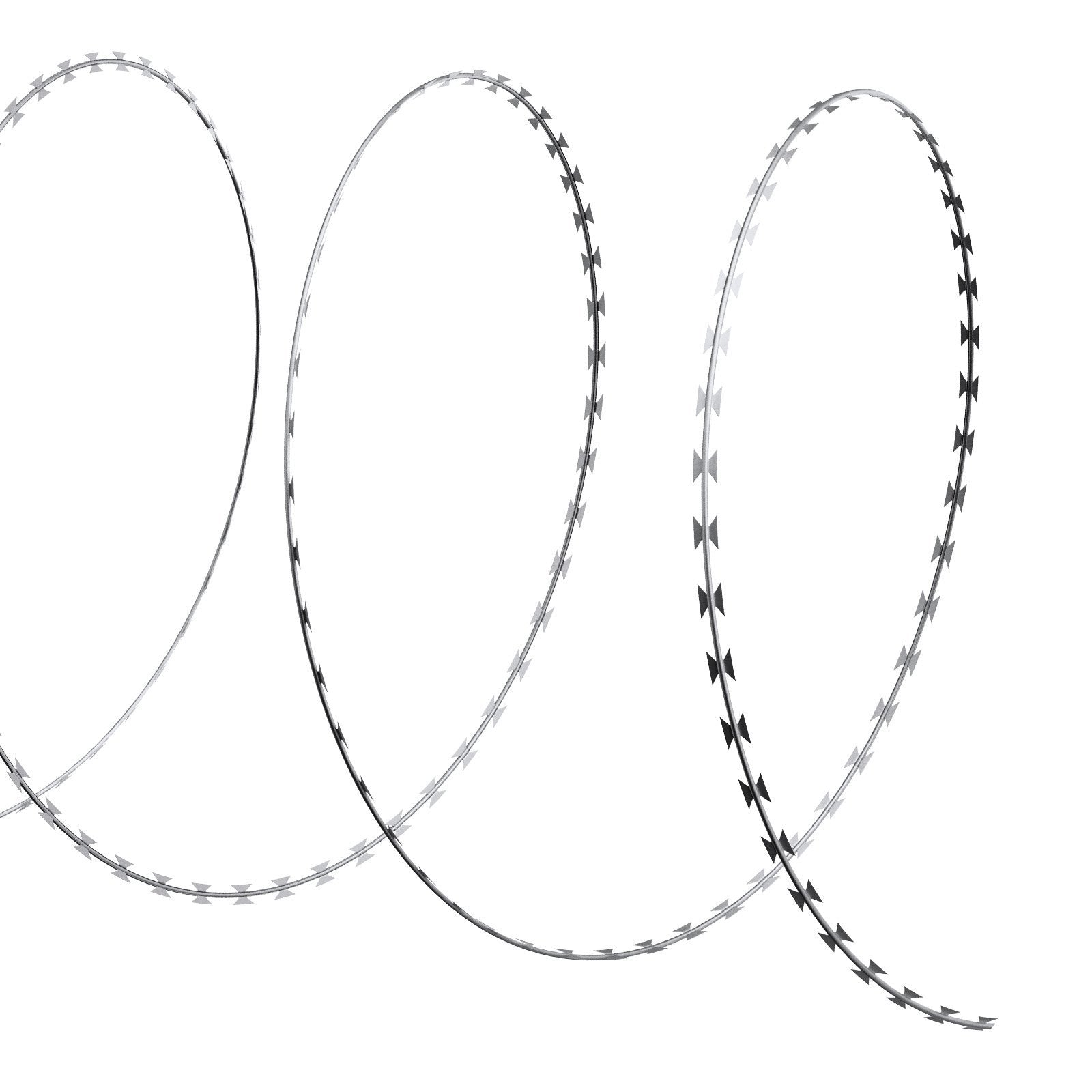 VEVOR Razor Wires, 246 Ft (5 Rolls) Galvanized Razor Ribbon Barbed Wire Fence