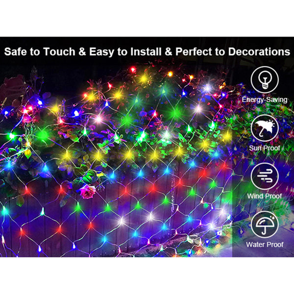 360 LED Christmas Net Lights — 9.8×6.5 ft Indoor & Outdoor