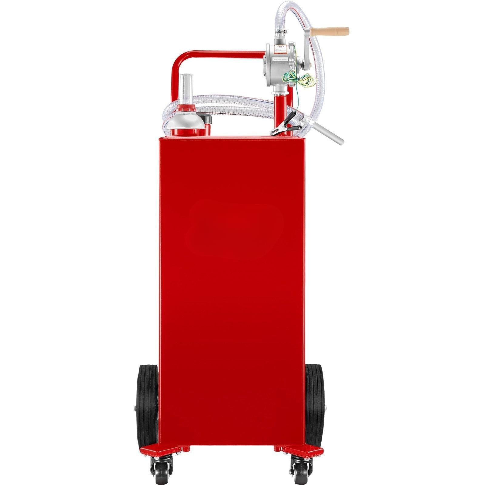 Coocosh robust fuel tank, designed with four wheels and a 35-gallon capacity, great for keeping essential fuel accessible for various uses.