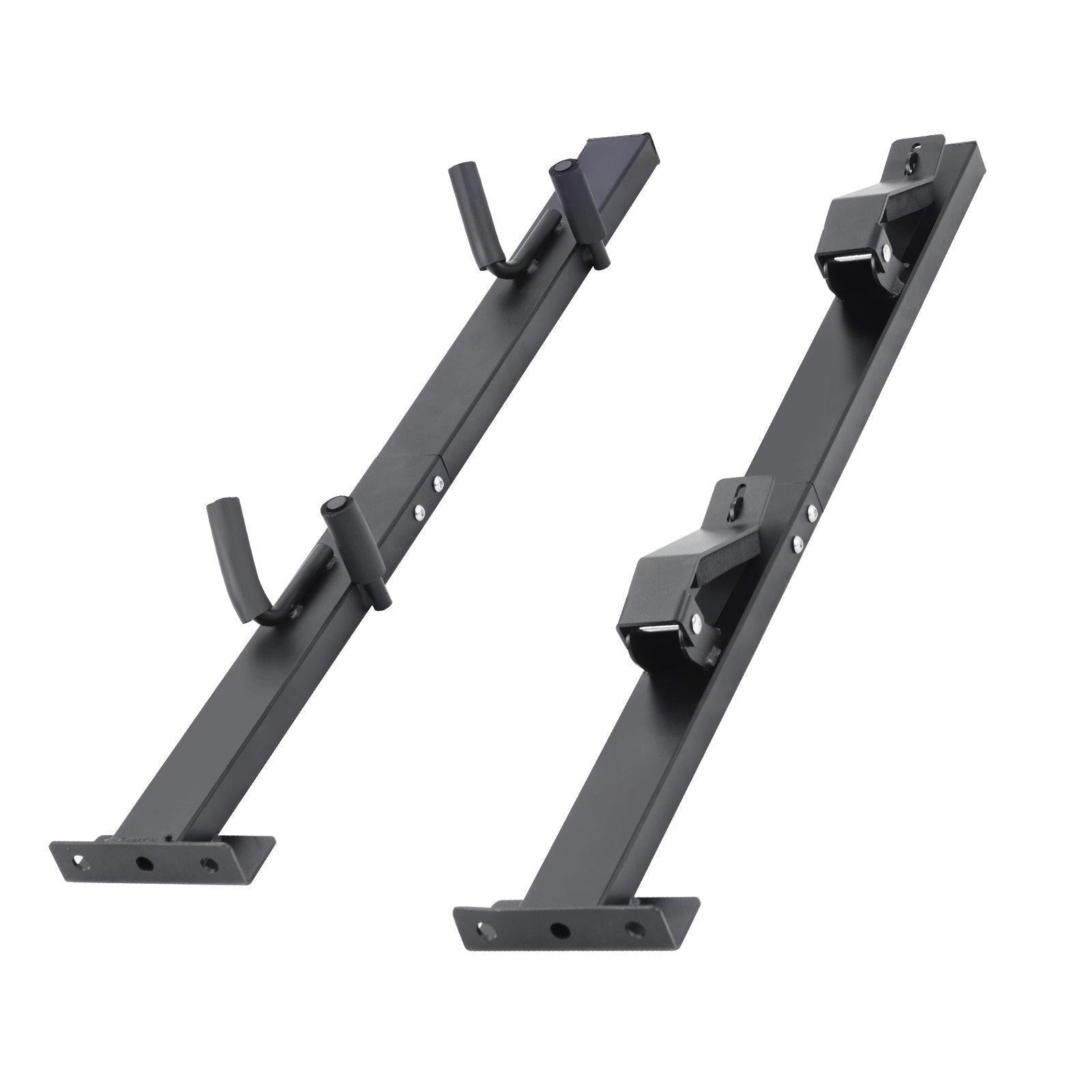 Coocosh Adjustable Mounting Bracket Set featuring durable steel construction for enhanced stability, sleek black finish, ideal for versatile installations, with dimensions suitable for various use cases.