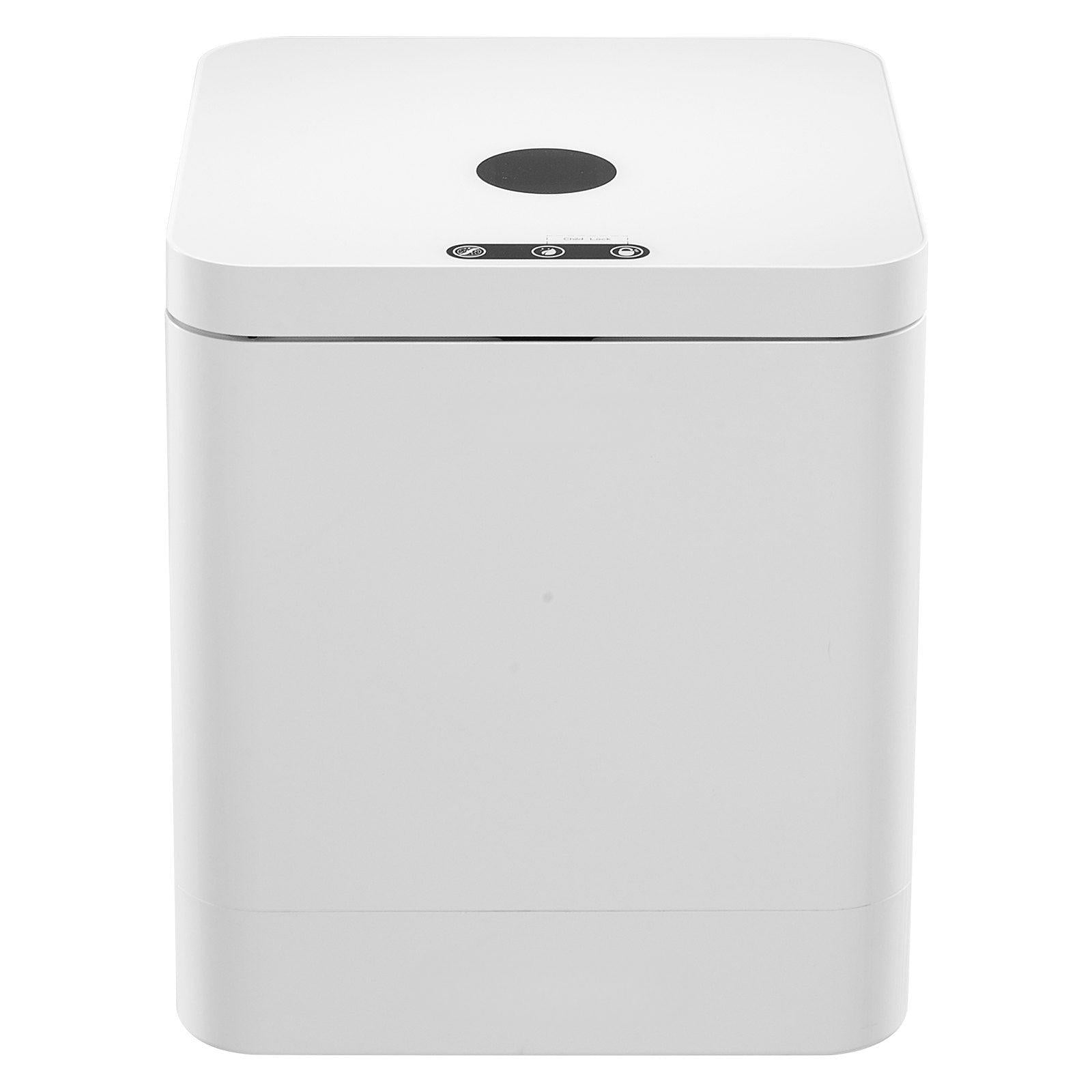 Coocosh electric kitchen composter in elegant white, designed for hassle-free food waste management, making it a stylish and practical addition to your home cooking routine.