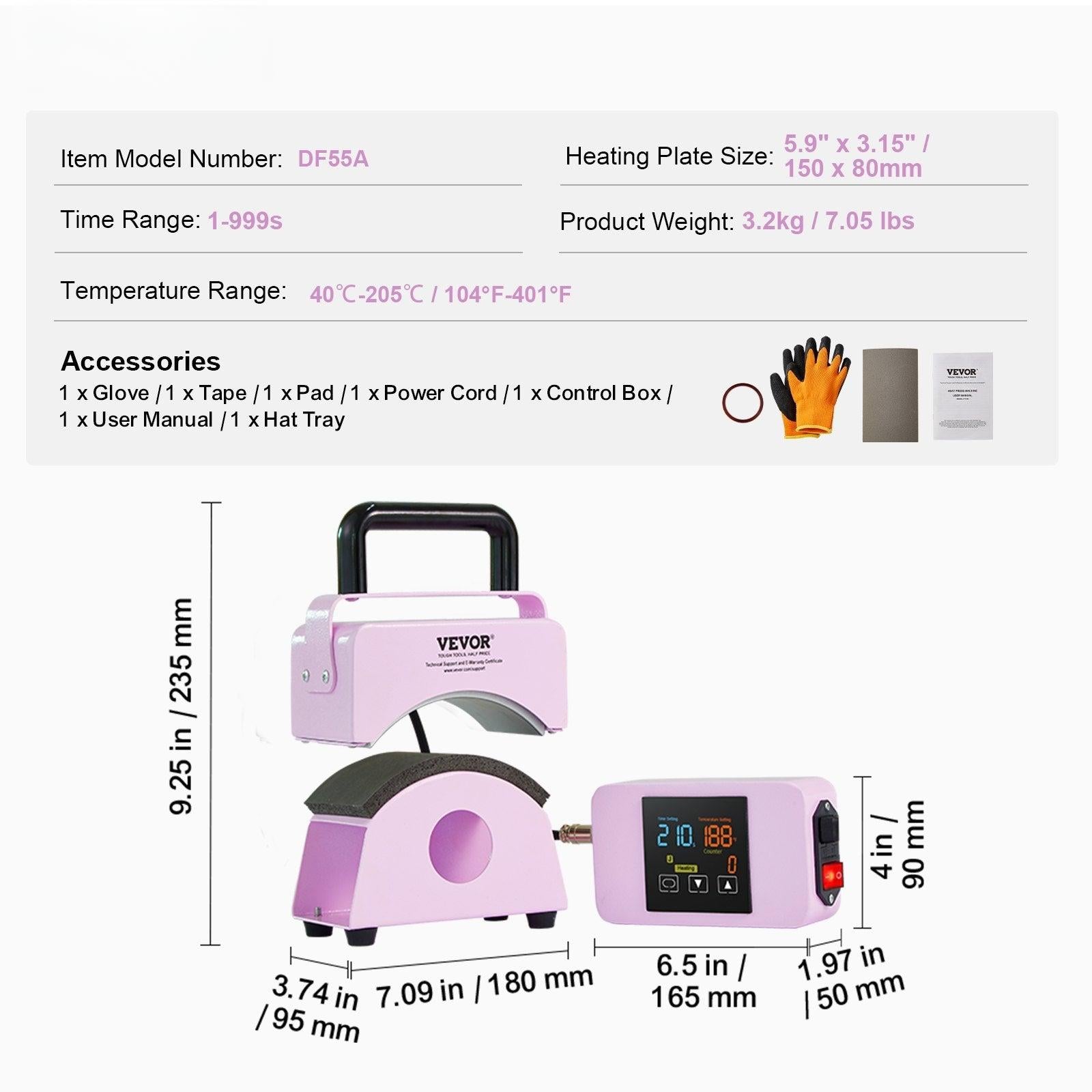 Coocosh mini heat press for designing colorful caps, showcasing quality materials and a user-friendly design for home studio crafting.