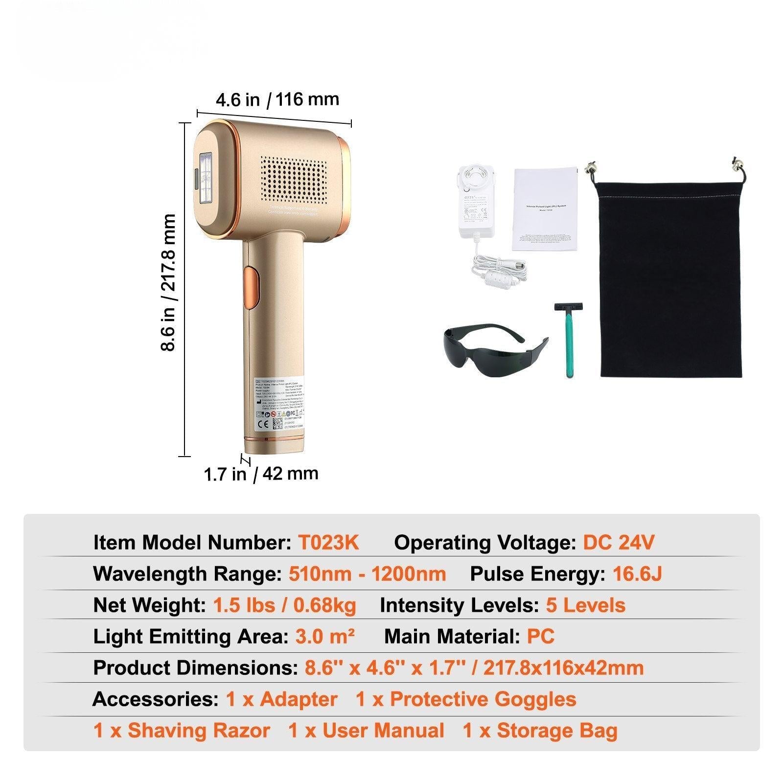 Vevor Ipl Hair Removal Sapphire Ice Cooling T023k - View 5