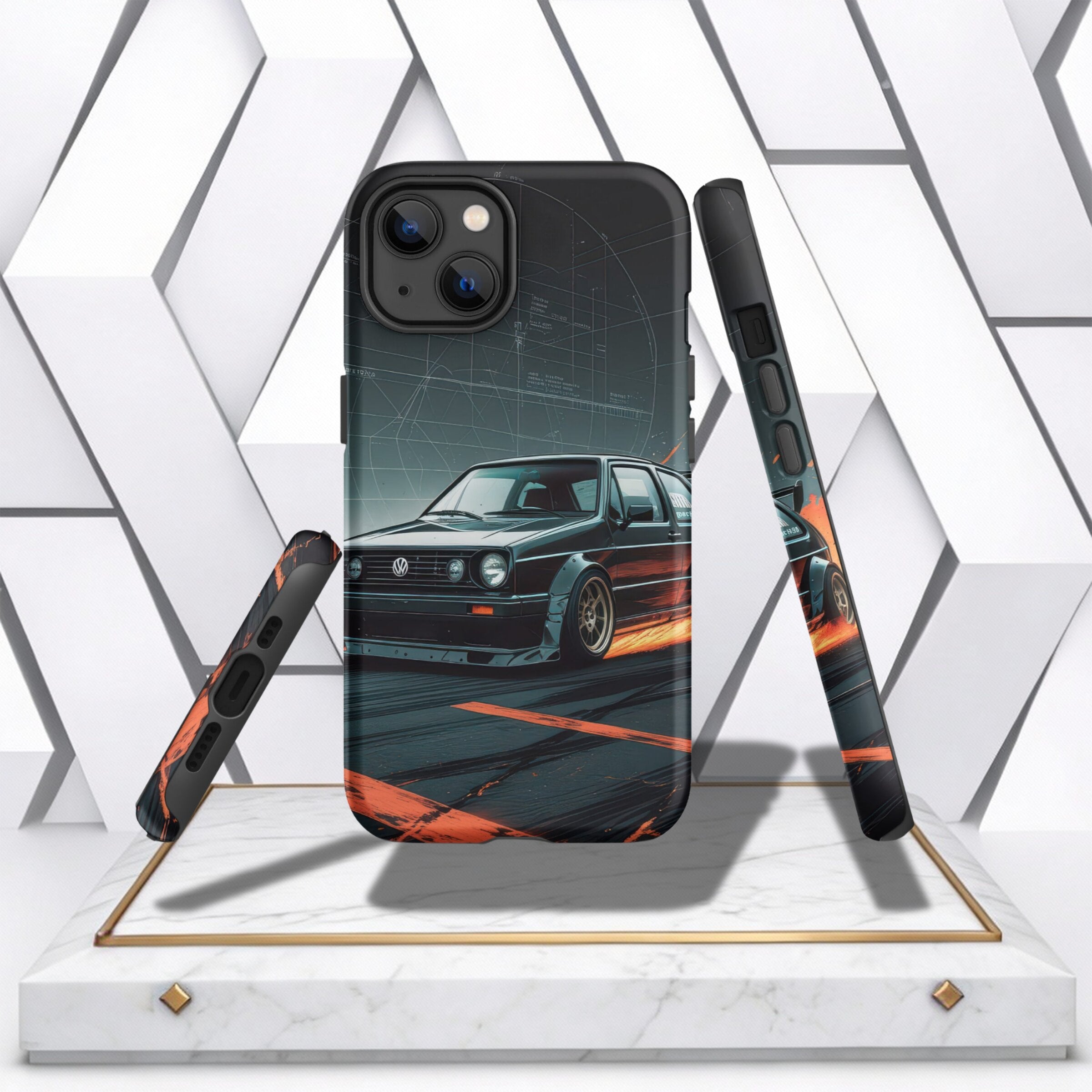 Coocosh rugged phone case for iPhone encompassing a unique style with a tough exterior, ideal for protecting devices during intense daily activities and adventures.