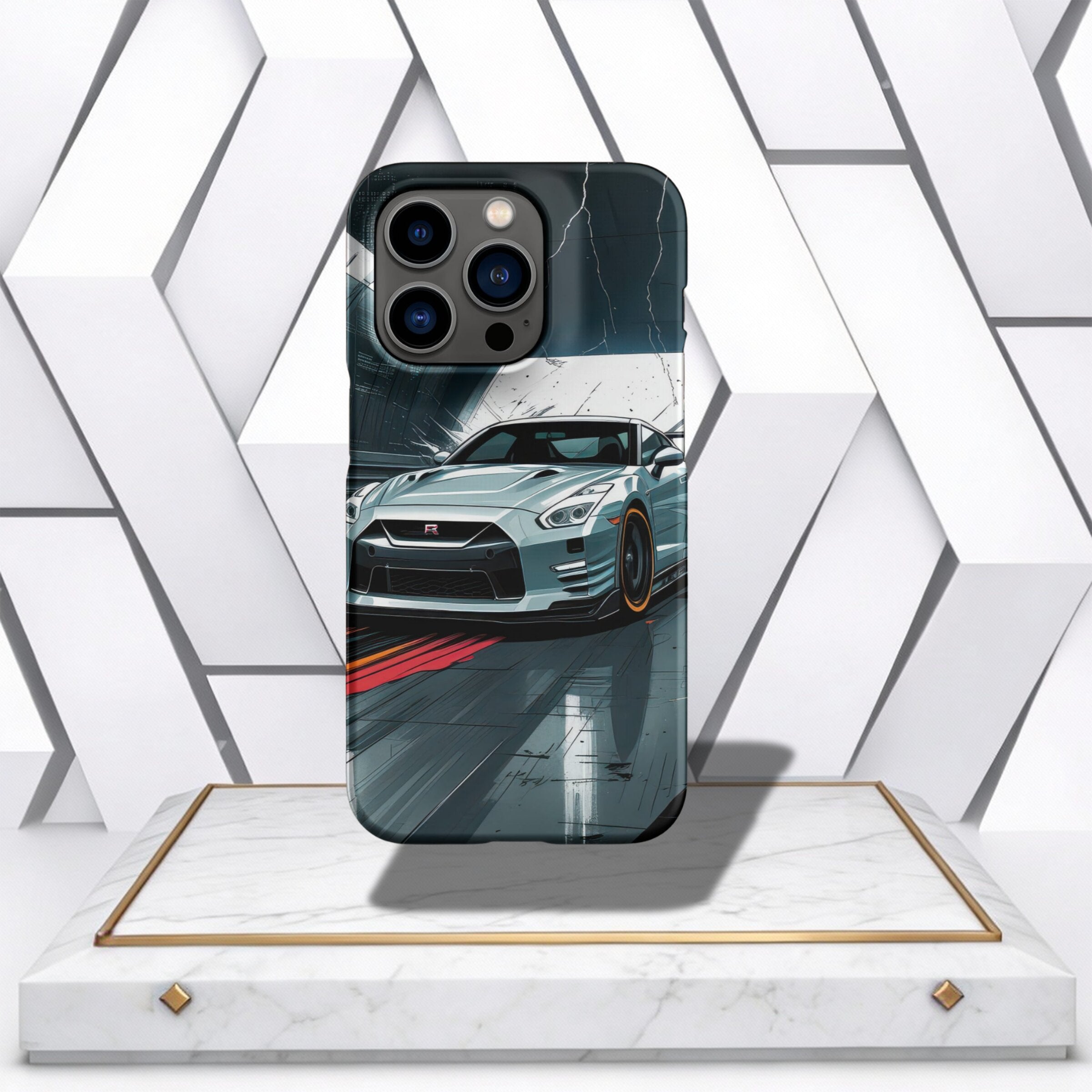 Coocosh iPhone case that brings together elegance and durability, designed in vibrant colors to cater to automotive enthusiasts looking for style.