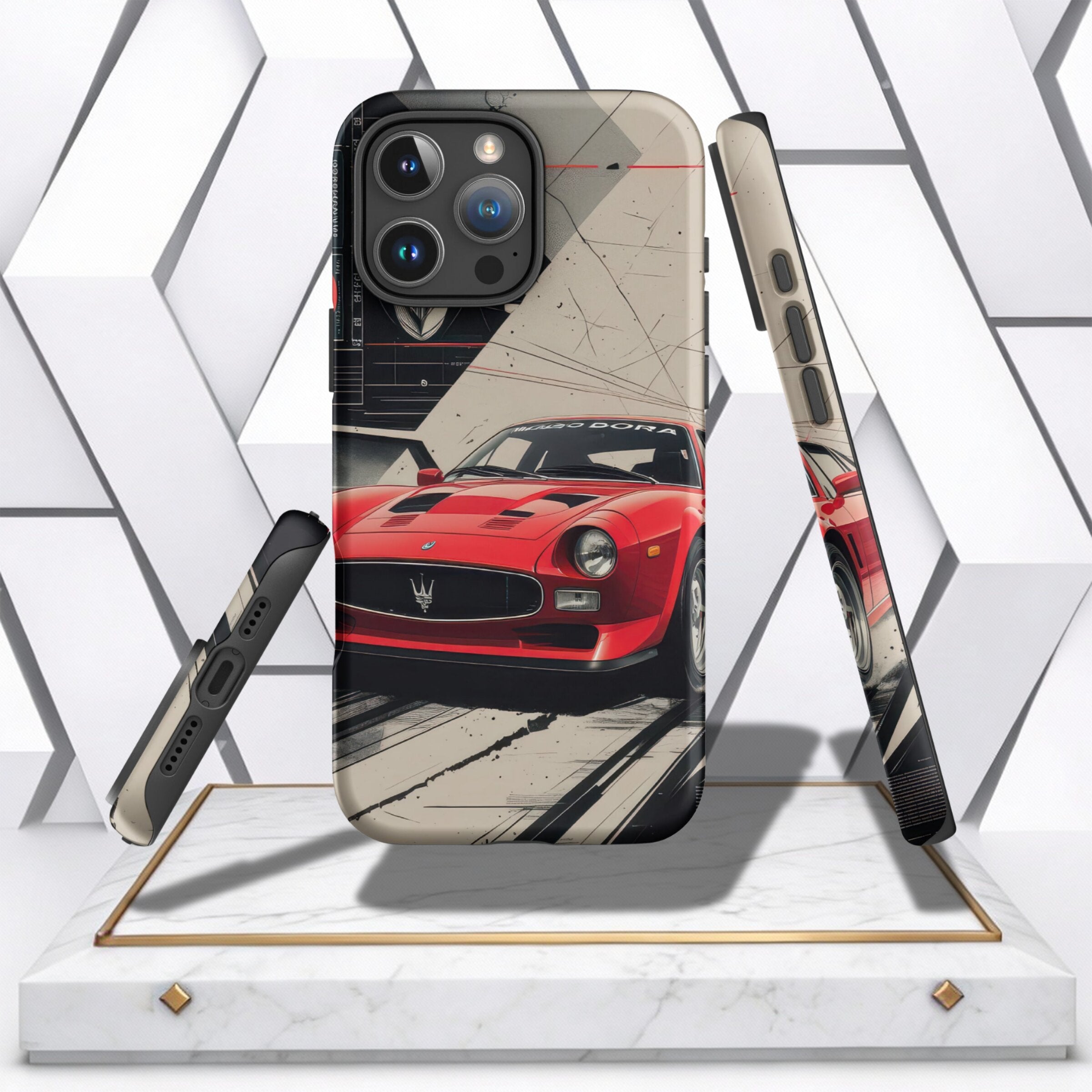 Coocosh phone case designed for iPhone 16, featuring durable material in eye-catching red, perfect for anyone wanting style and protection.