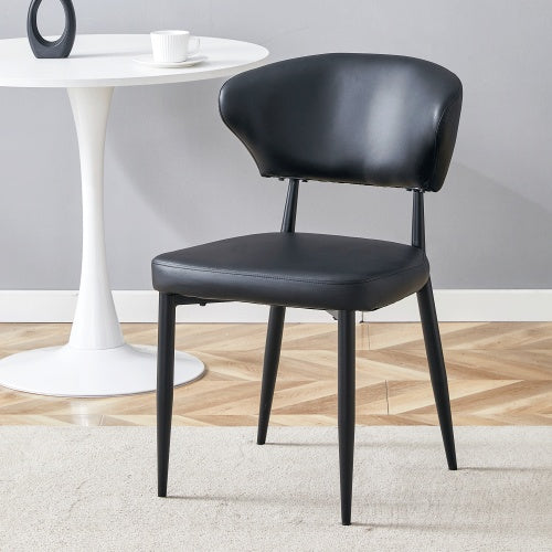 CYDD Black Minimalist Ergonomic Dining Chairs — Pack of 4