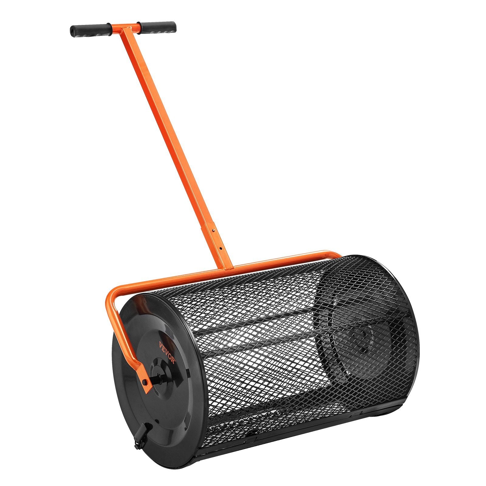 VEVOR Compost Spreader Peat Moss Spreader 24 Inch — Height Adjustable Lawn & Garden Spreader