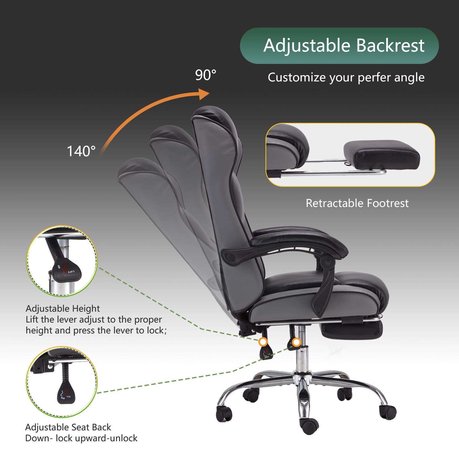 Executive Chair Headrest Thicker Cjfu2444870 - View 5