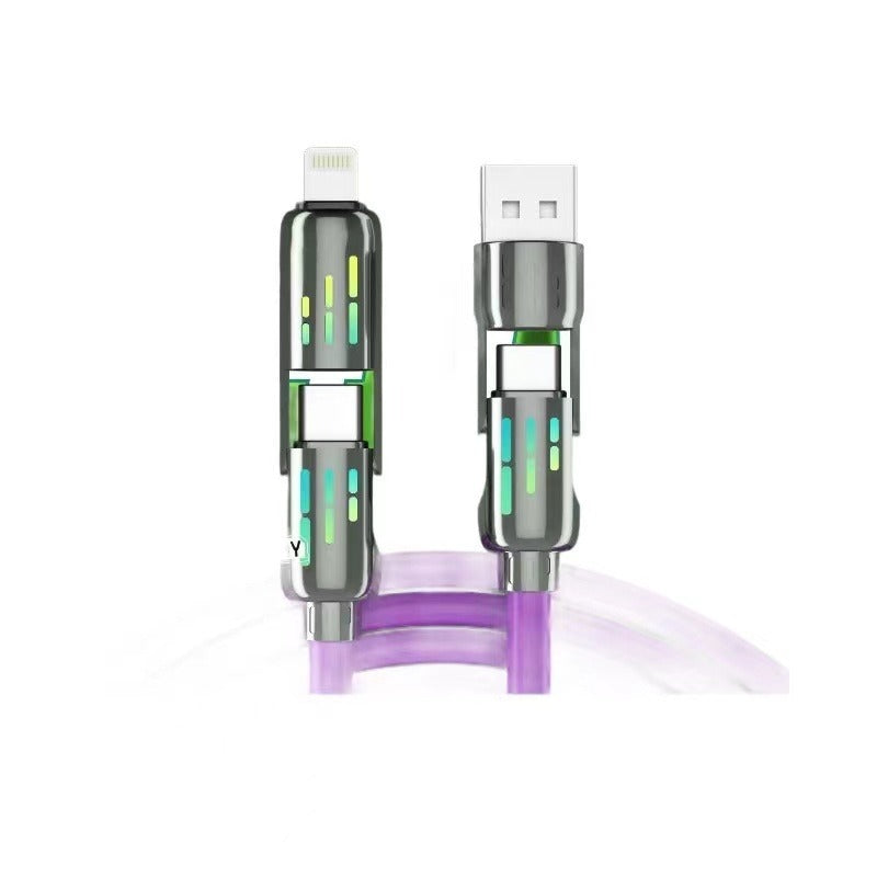 4-in-1 Multi Charging Cable – USB-A/USB-C to USB-C/Micro/Lightning