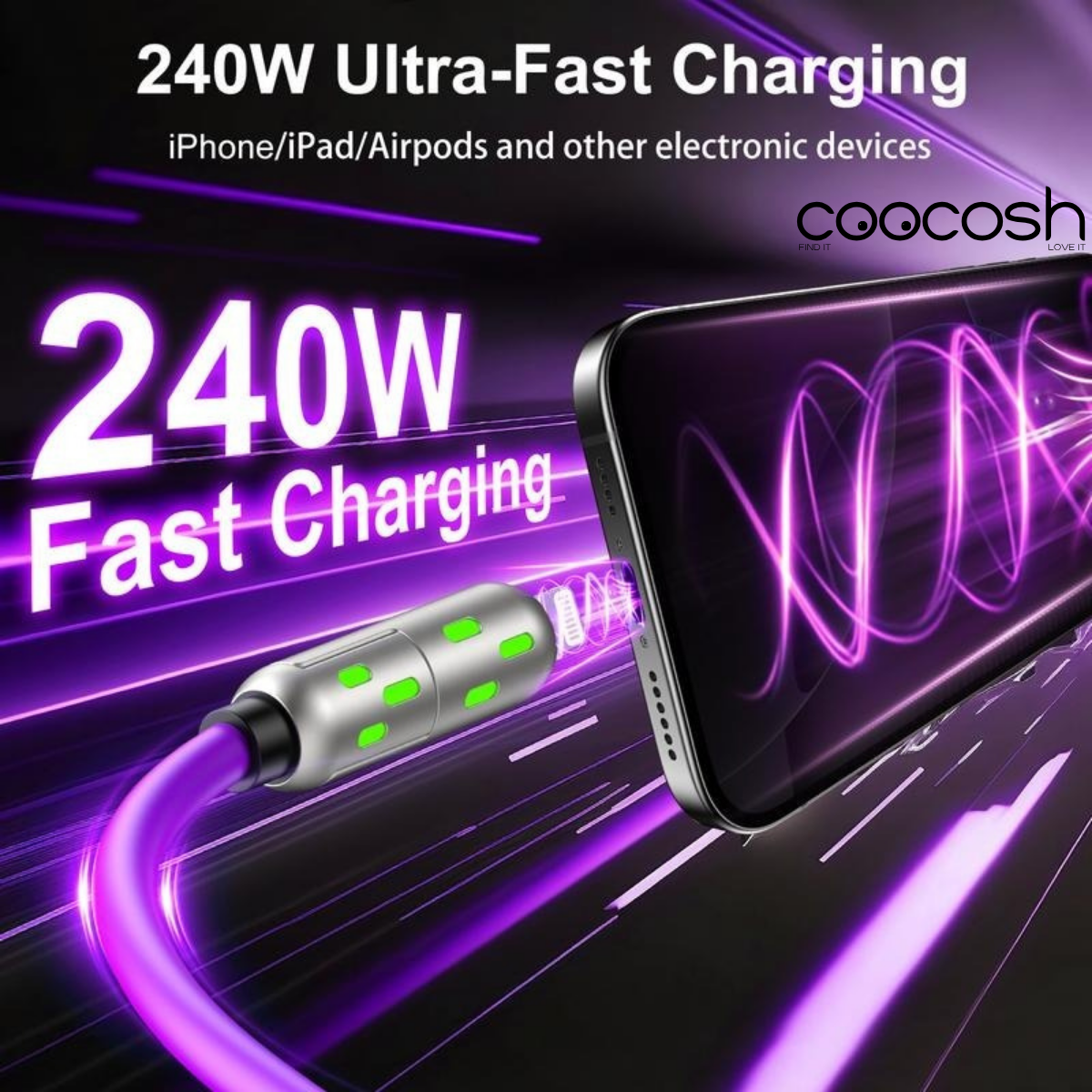 4-in-1 Multi Charging Cable – USB-A/USB-C to USB-C/Micro/Lightning