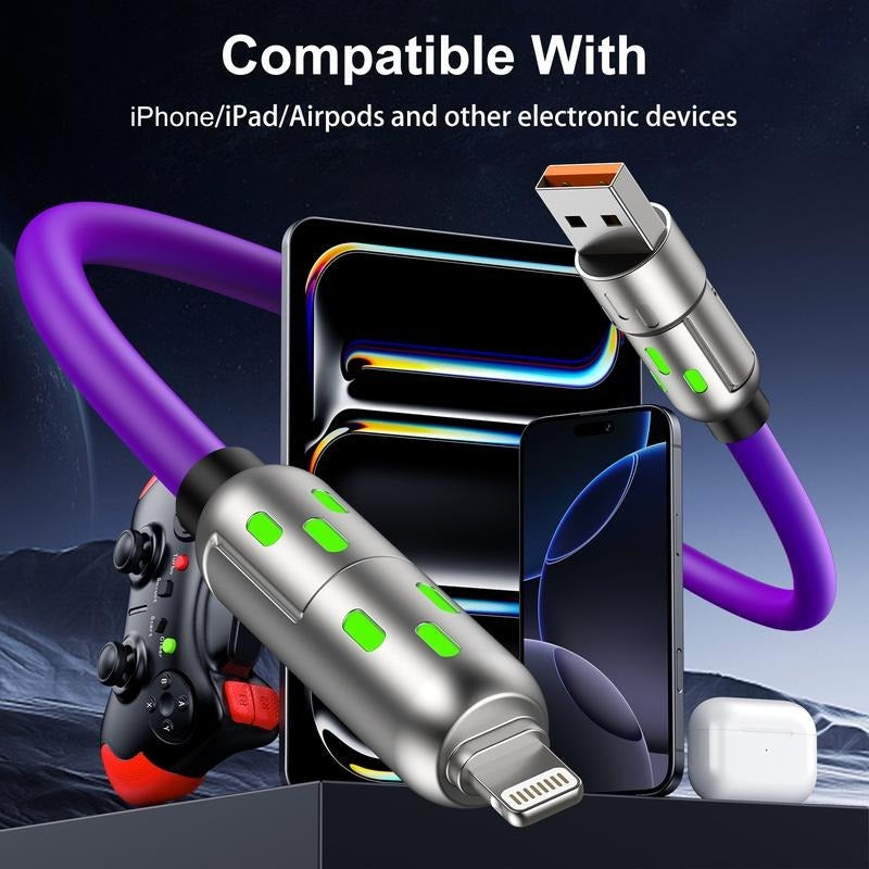 4-in-1 Multi Charging Cable – USB-A/USB-C to USB-C/Micro/Lightning