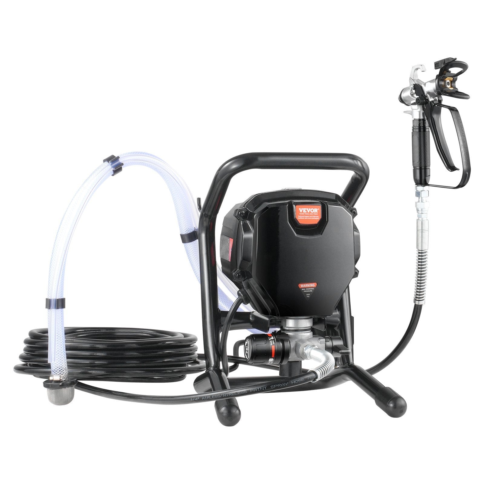 VEVOR Stand Airless Paint Sprayer, 3000PSI 750W
