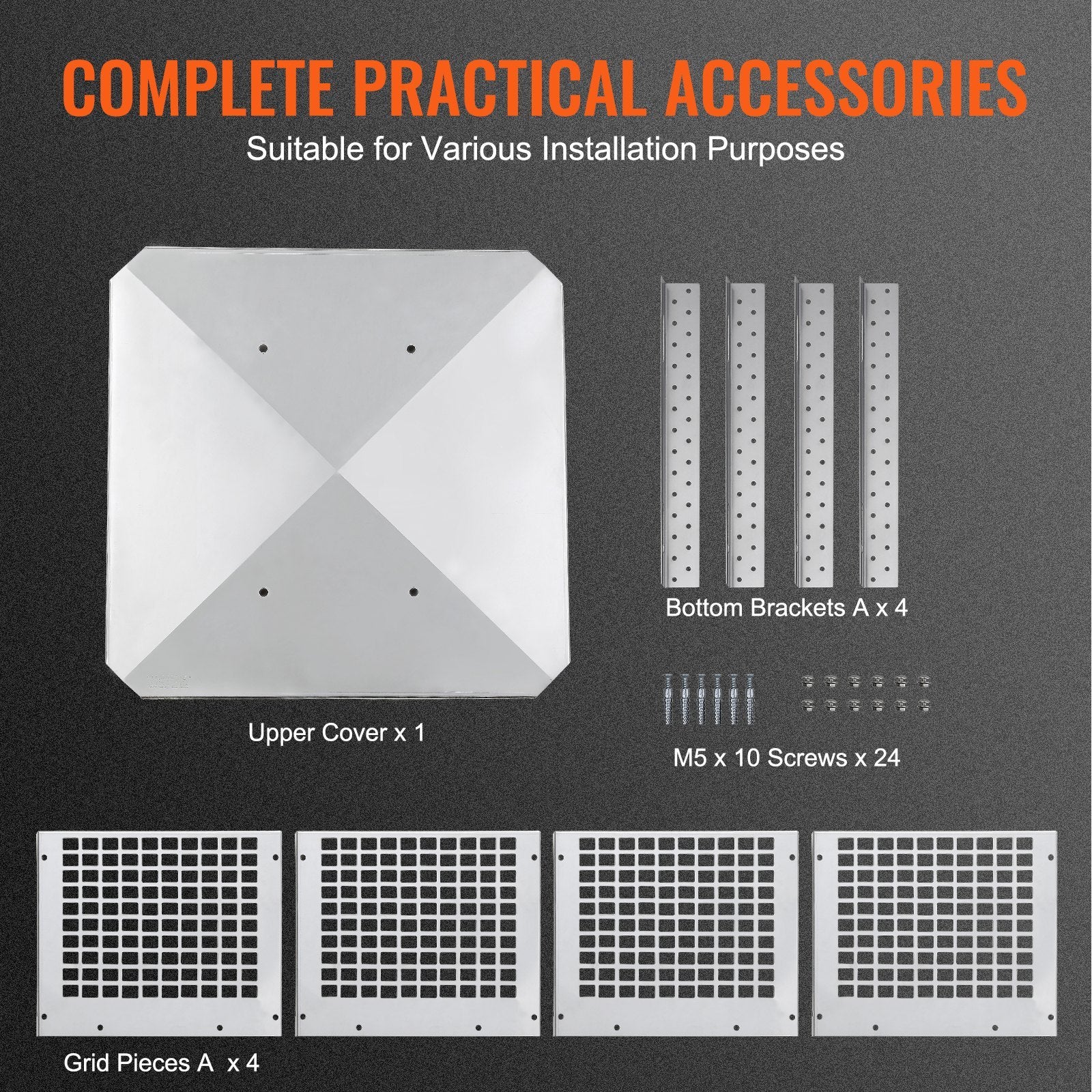 VEVOR Chimney Cap, 12 x 12 in, 304 Stainless Steel Fireplace Chimney Cover