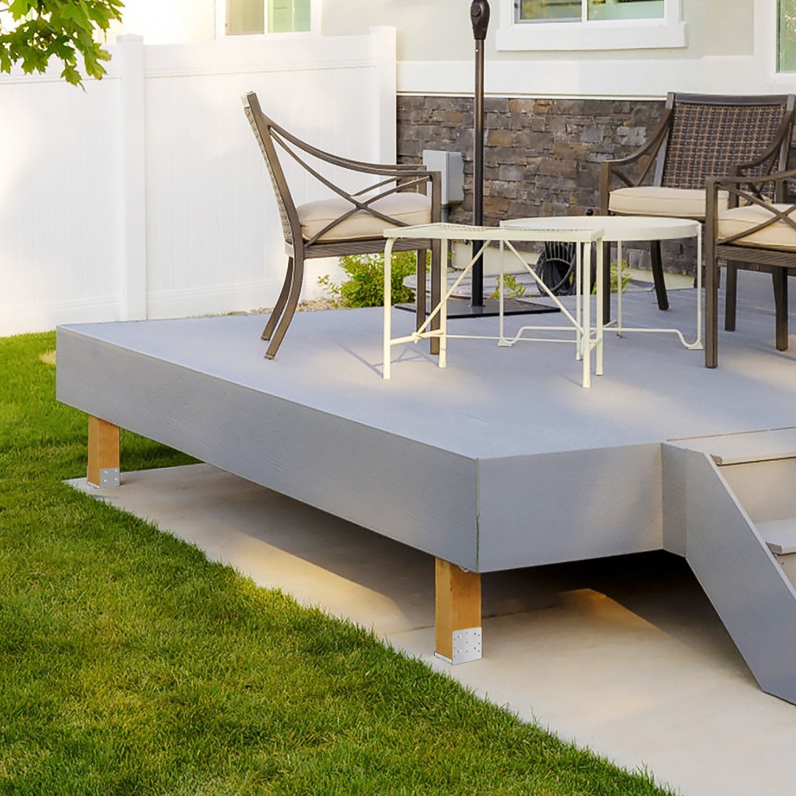 VEVOR Post Base, Stainless Steel Adjustable Post Anchor Bracket