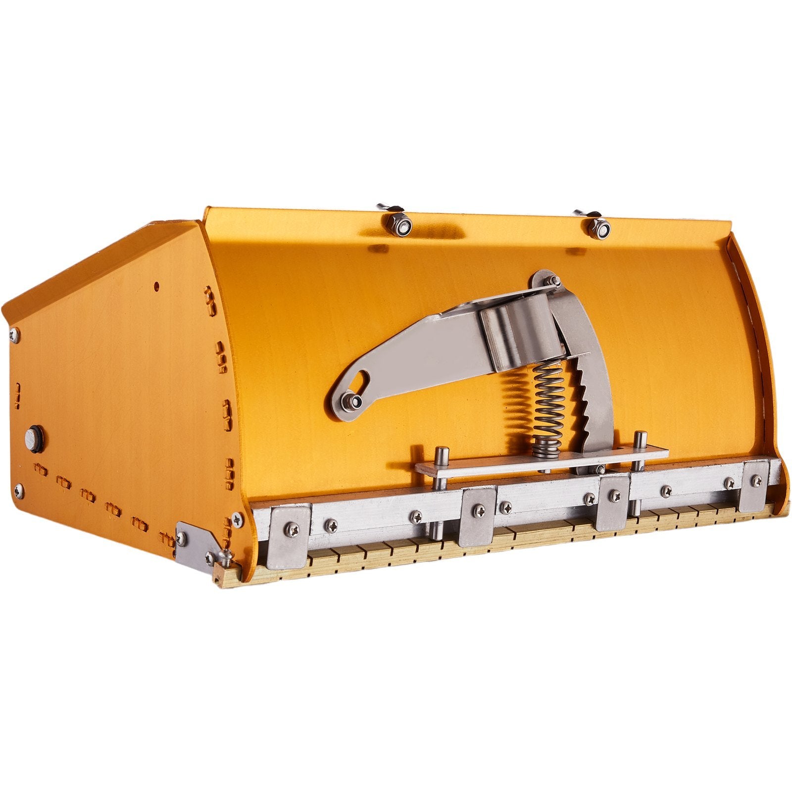 VEVOR Drywall Flat Box, 10-Inch Wide Quick Clean, Aluminum Finishing Mud Box For Plasterboard, Wallboard, Sheetrock, Bonus Mudguard, Extra 2 Stainless Steel Blades