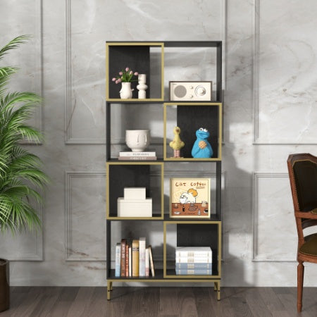4-Tier Storage Shelves, Bookcase Display Storage Shelf Corner Shelf For Small Space, Living Room