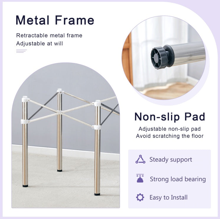 Table Legs Only - Minimalist Silver Stainless Steel Folding Table Frame - Versatile, Space-saving. Folding Table Stand In Silver Stainless Steel