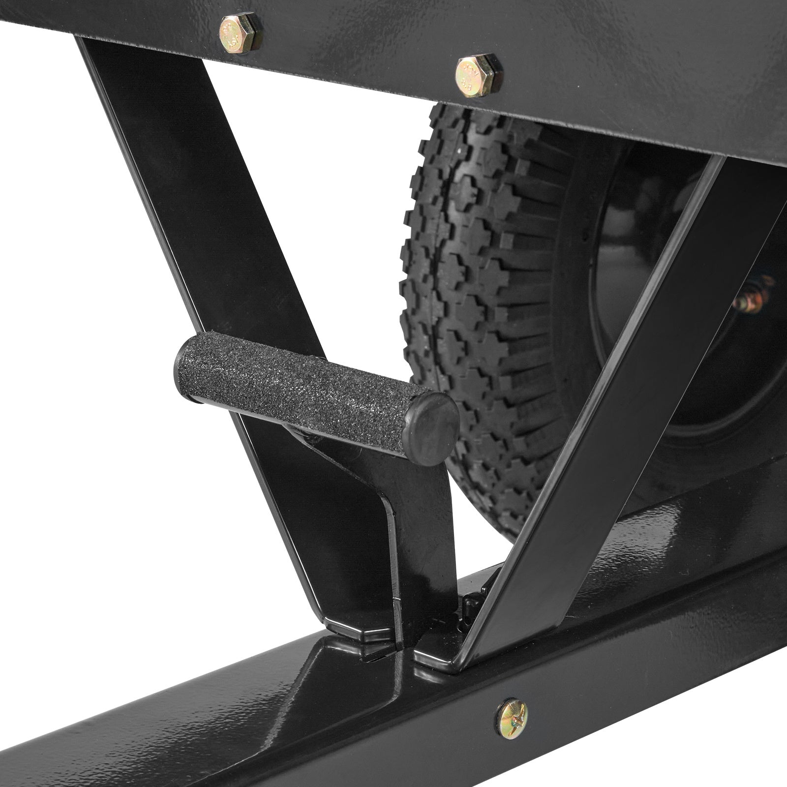 VEVOR Heavy Duty ATV Trailer Steel Dump Cart, 750-Pound 15 Cubic Feet