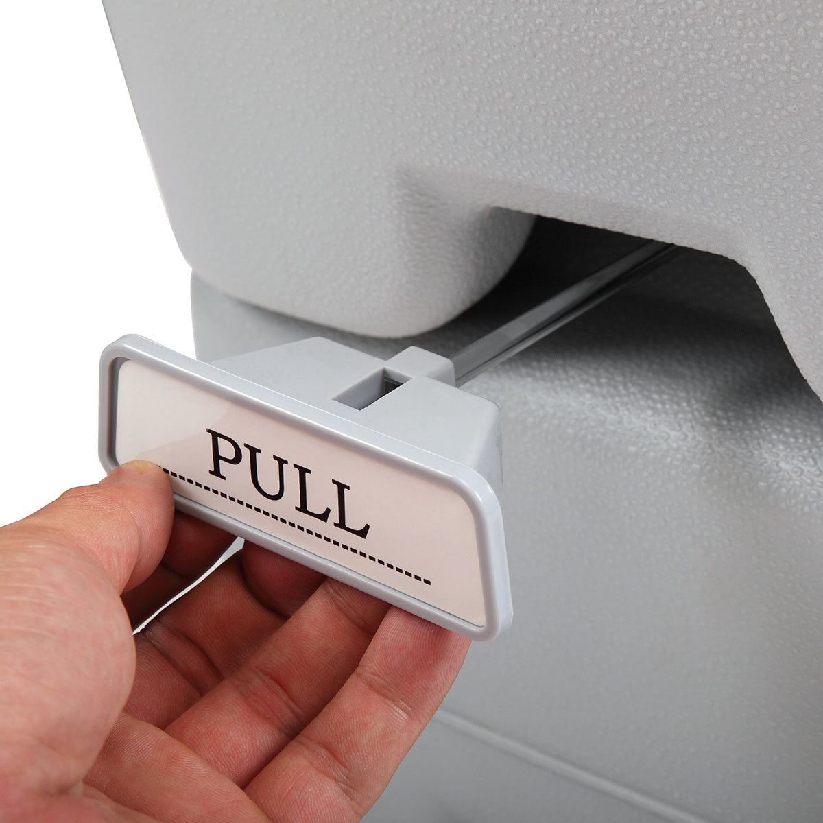 5 Gallon Portable Toilet for Outdoor Camping & Travel Flush Potty (Gray)