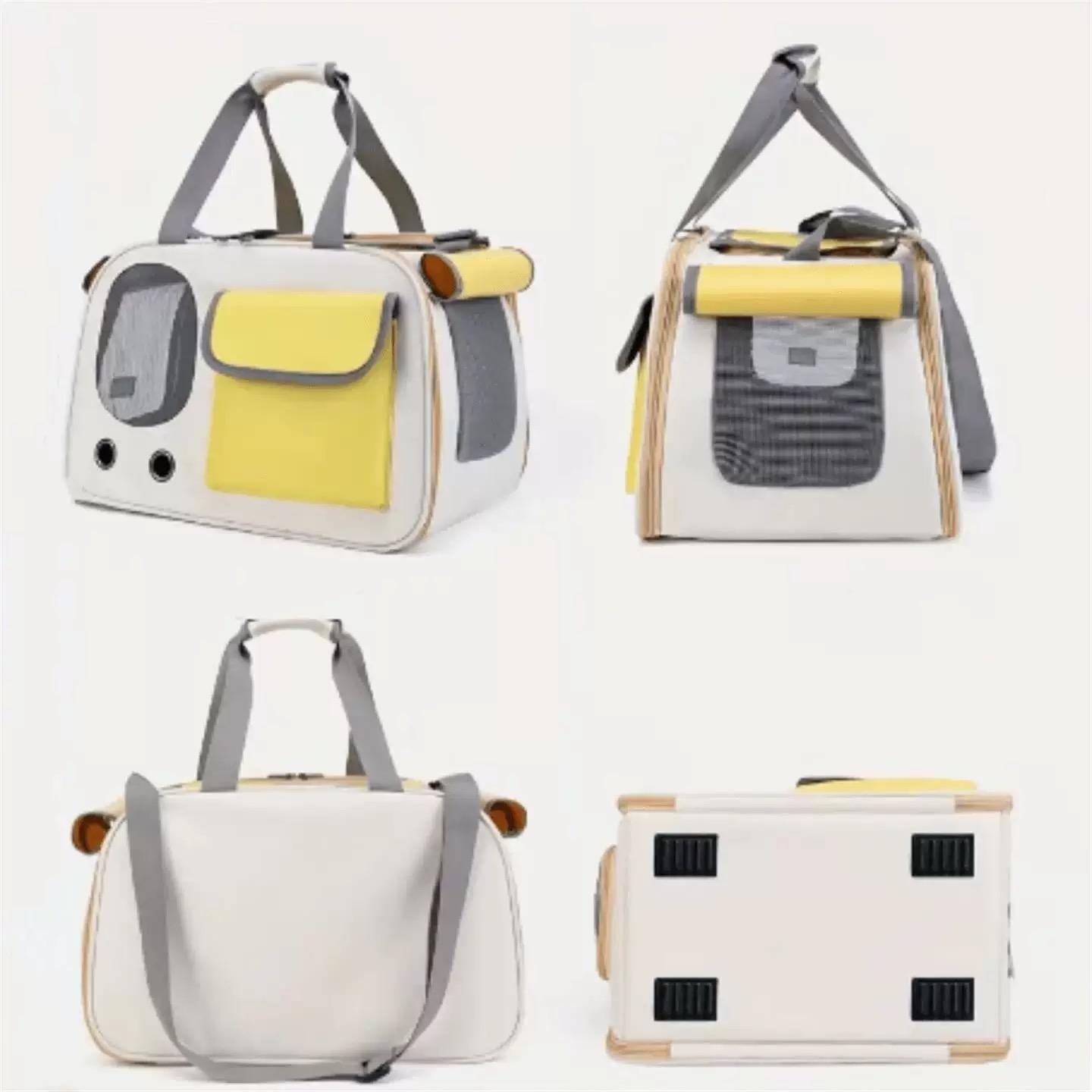 Beisi Portable Lightweight Breathable Pet Travel Shoulder Backpack - Large Capacity Cat & Puppy Carrier