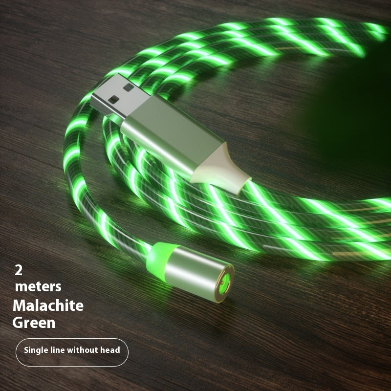 Magnetic 3-in-1 Charging Cable with LED – USB-A to USB-C / Micro-USB / Lightning (1 m / 2 m)