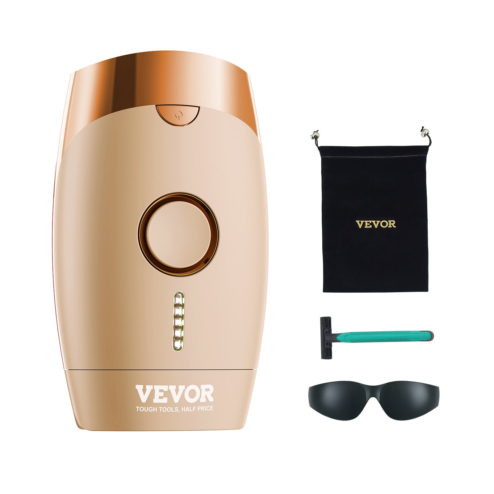 VEVOR IPL Hair Removal — Permanent At-Home Hair Removal Device (Auto & Manual, 5 Levels)
