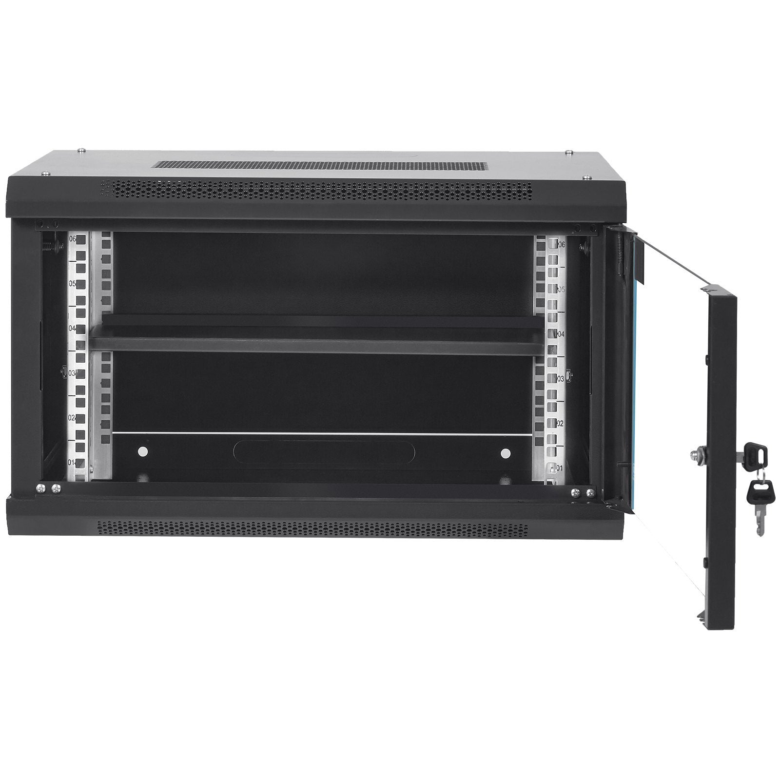 VEVOR 6U Wall Mount Network Server Cabinet, 15.5" Deep, 200 lb Capacity