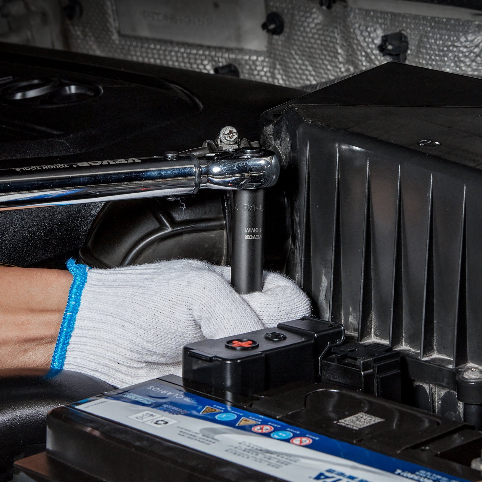 VEVOR Drive Impact Socket Set, 65 Piece Socket Set SAE Metric 10-24mm, 6 Point Cr-V Alloy Steel For Auto Repair, Rugged Construction, Easy-to-Read Size Markings, Storage Case