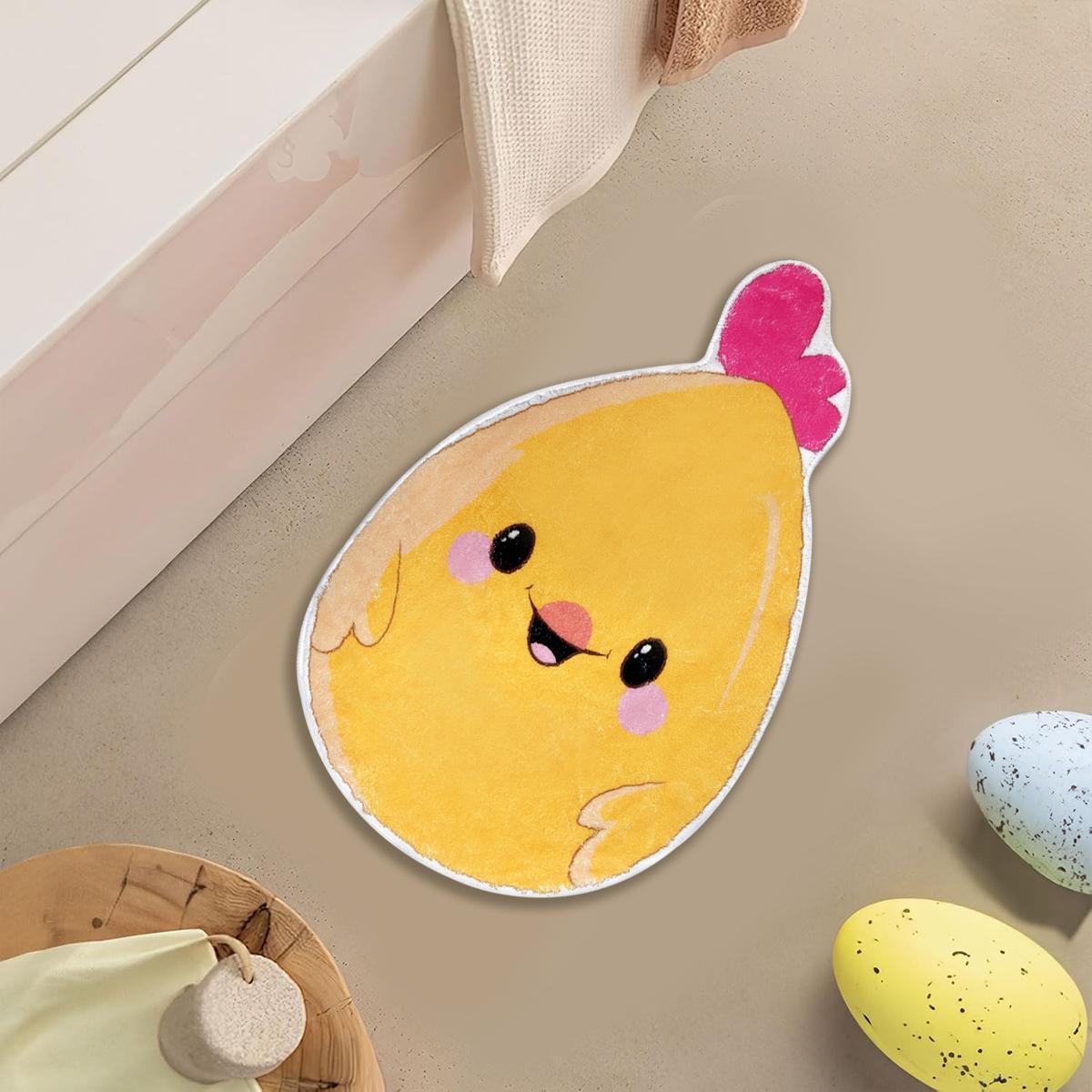 Beisi Easter Chick Doormat — Cute Chick Pattern, Festive Door Mat