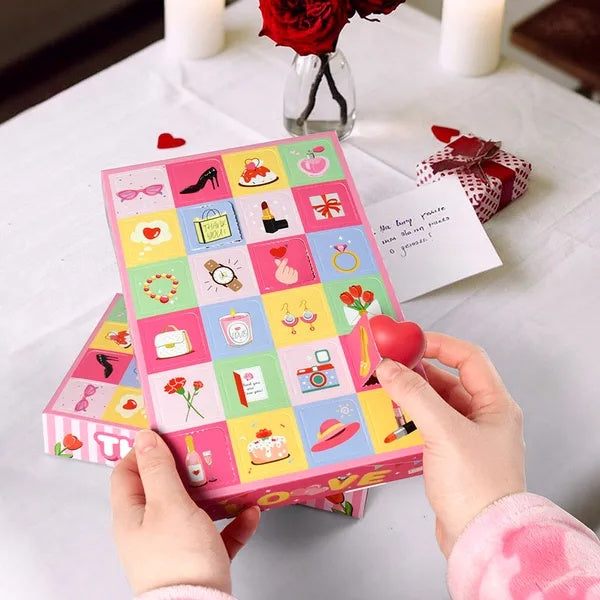 10 Pcs Advent Calendar Gift Boxes With 24 Compartments DIY Surprise Paper Boxes For Candy Jewelry Cartoon