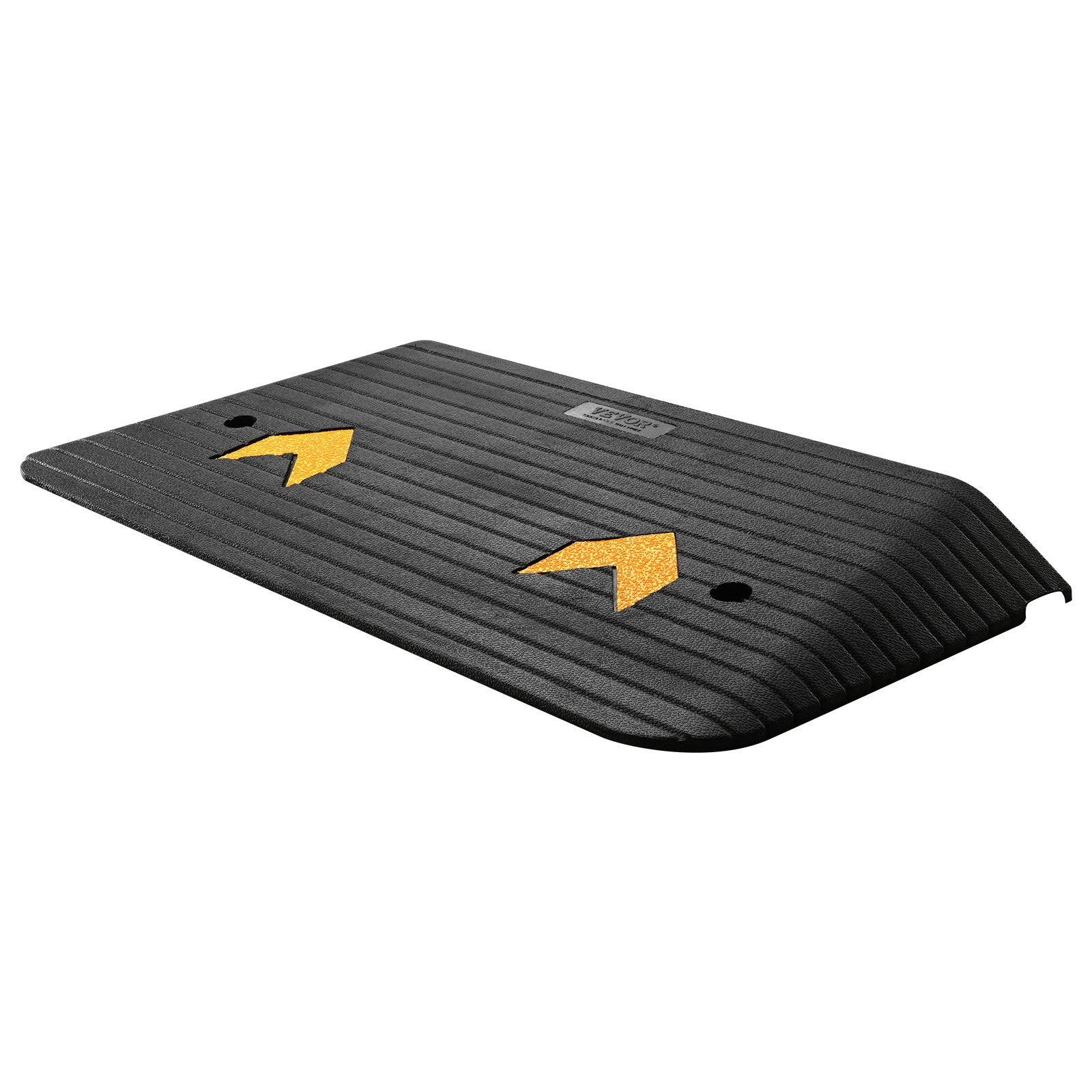 VEVOR Upgraded Rubber Threshold Ramp — 15 Ton Load, 1-Channel Non-Slip Door & Curb Ramp for Wheelchair & Scooter