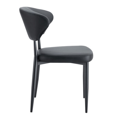 CYDD Black Minimalist Ergonomic Dining Chairs — Pack of 4