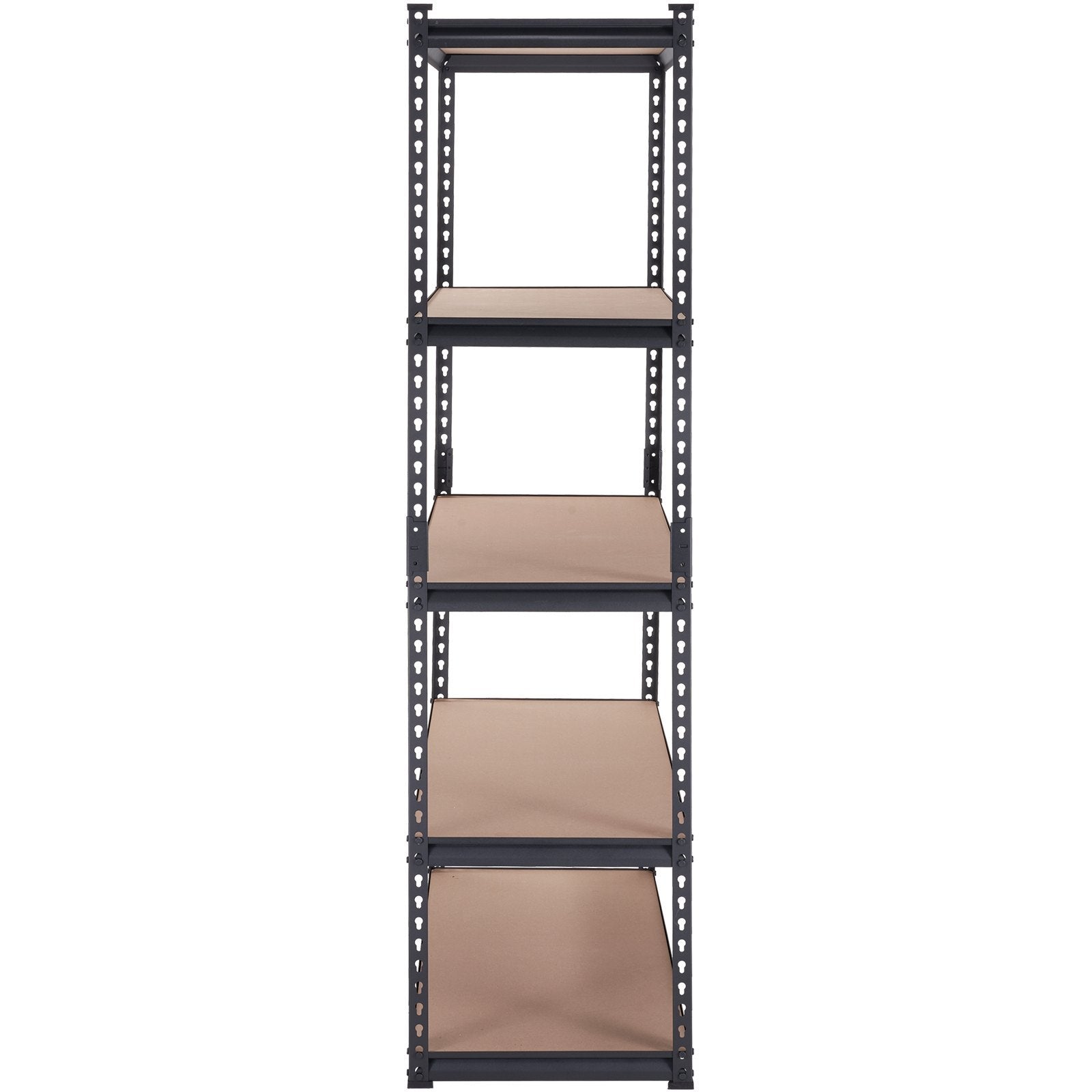 VEVOR Storage Shelving Unit, 5-Tier Adjustable, 2000 Lbs Capacity, Heavy Duty Garage Shelves Metal Organizer Utility Rack, Black