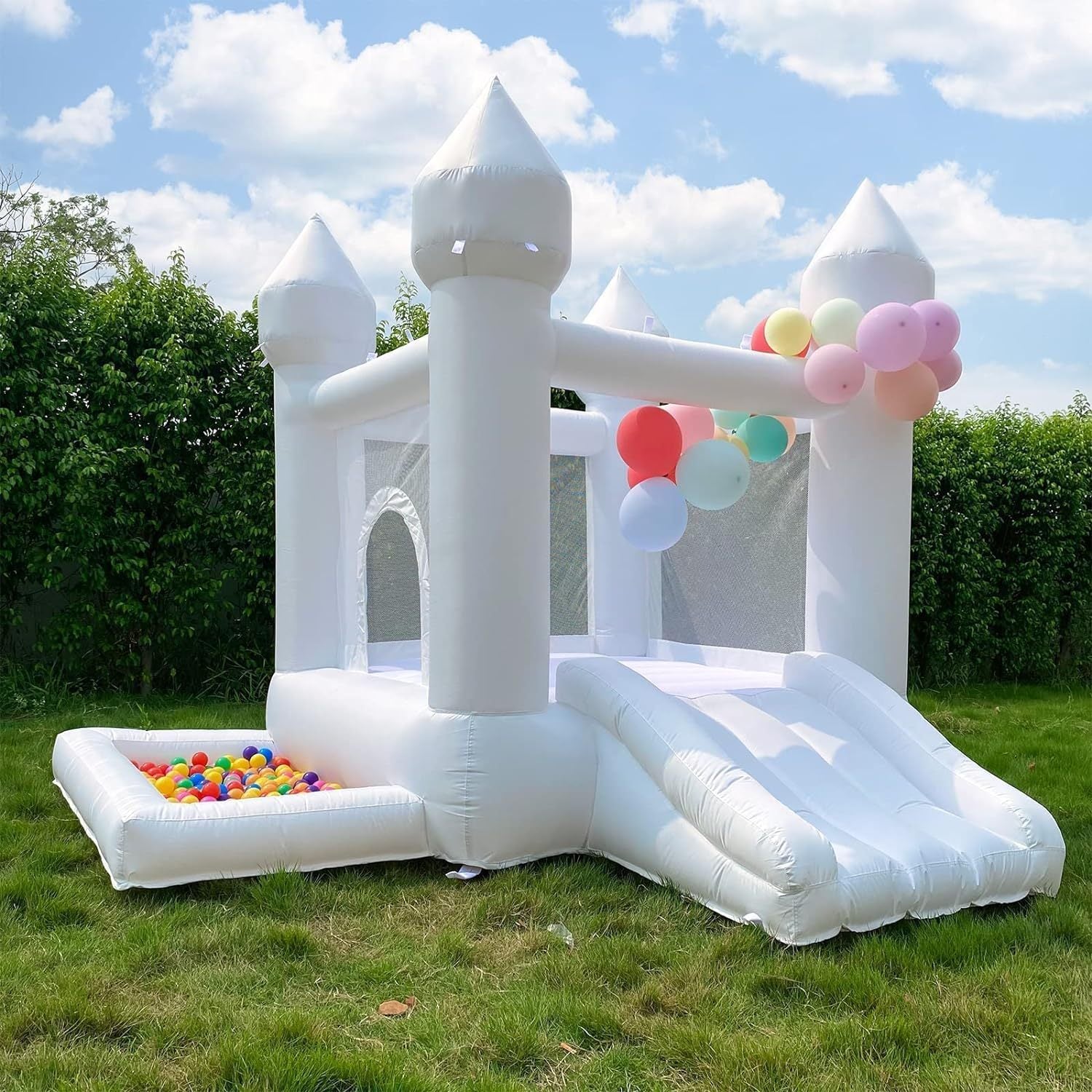 White Castle Bounce House Inflatable Trampoline for Kids (UL Blower)