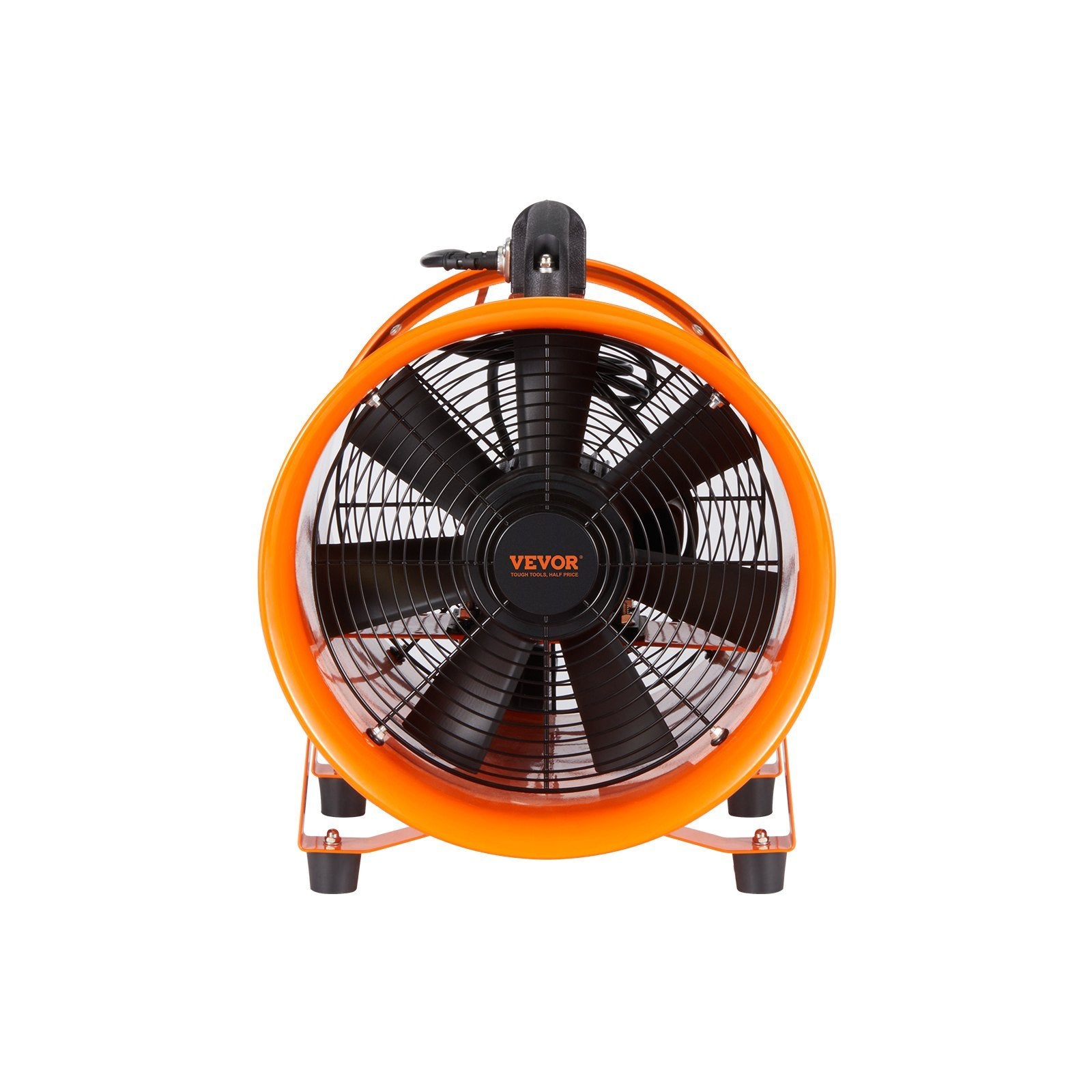 VEVOR Portable Ventilator, 12 Inch Heavy Duty Cylinder Fan with 16.4ft Duct Hose