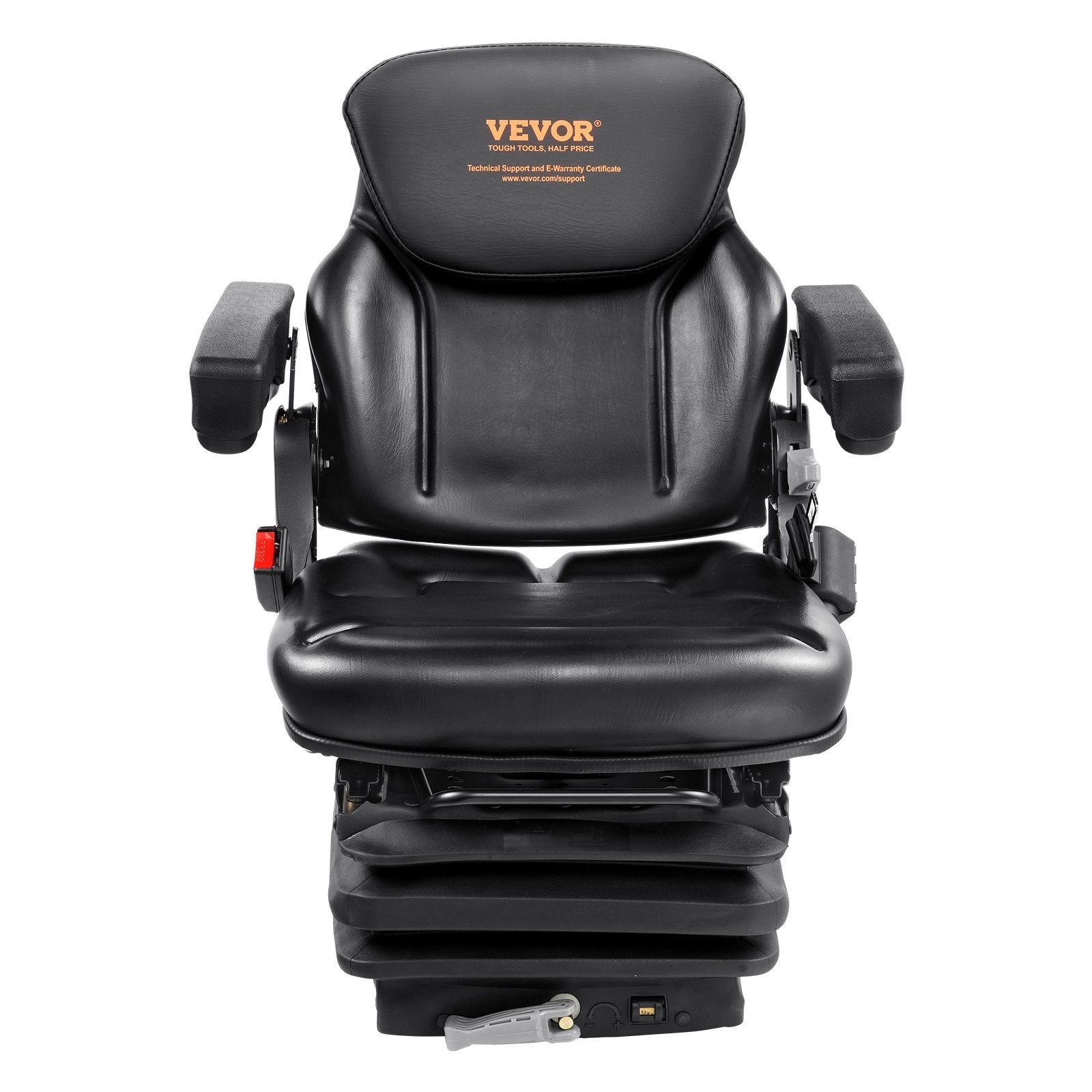 VEVOR Universal Tractor Seat Suspension, Fold Down Forklift Seat