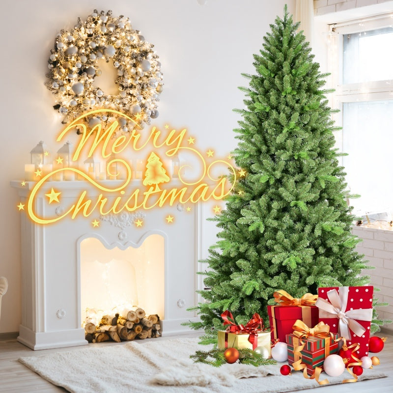 6ft PE/PVC Hybrid Christmas Tree - 1168 Lifelike Tips