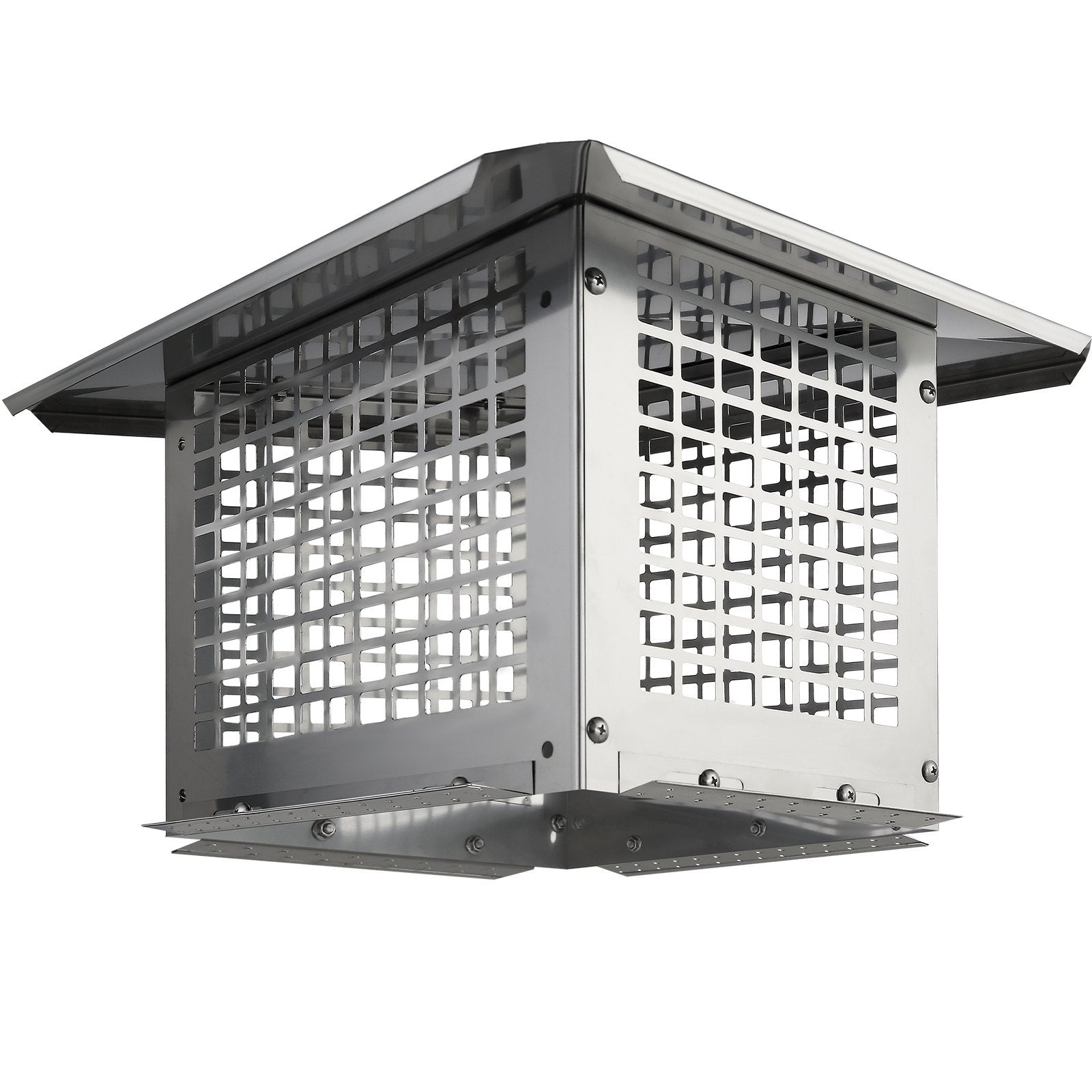 VEVOR Chimney Cap, 13 X 9 Inch, 304 Stainless Steel Fireplace Chimney Cover, Not Easily Toppled, Easy Installation, Fits Mesh Flue Covers Outside Clay Flue Shingles - Silver