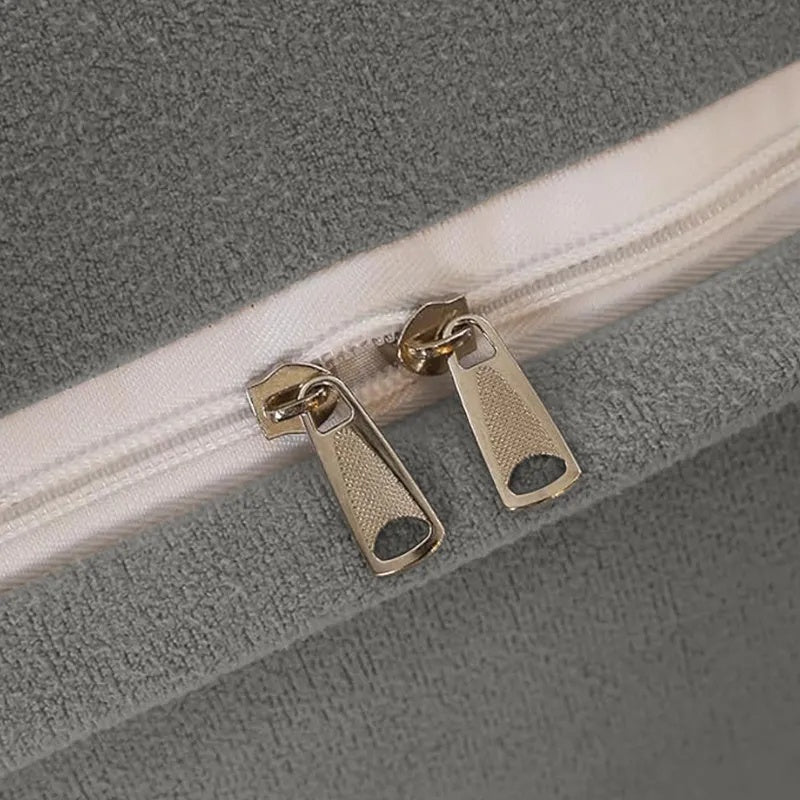 Triangle Reading Cushion Button Gray 60x50x20cm - View 2