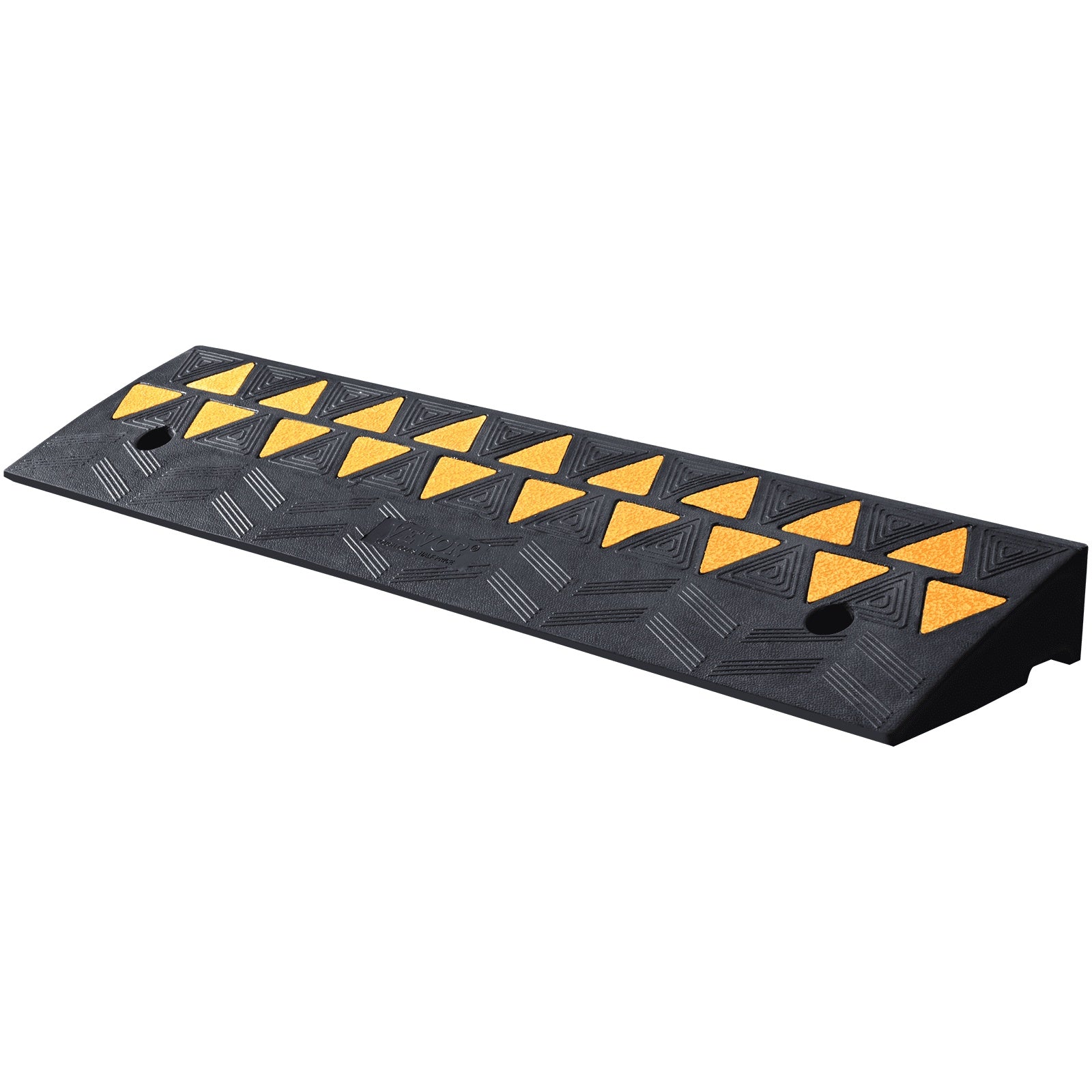 VEVOR Rubber Curb Ramp Rise Height Sidewalk Curb Ramp, Driveway Ramp For Curb, 15T Heavy Duty