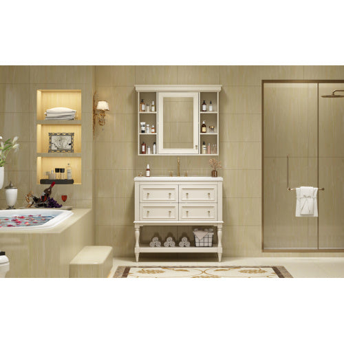 36 Inch Bathroom Vanity Medicine Cabinet Beige Cydd - View 9