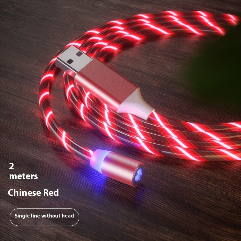 Magnetic 3-in-1 Charging Cable with LED – USB-A to USB-C / Micro-USB / Lightning (1 m / 2 m)