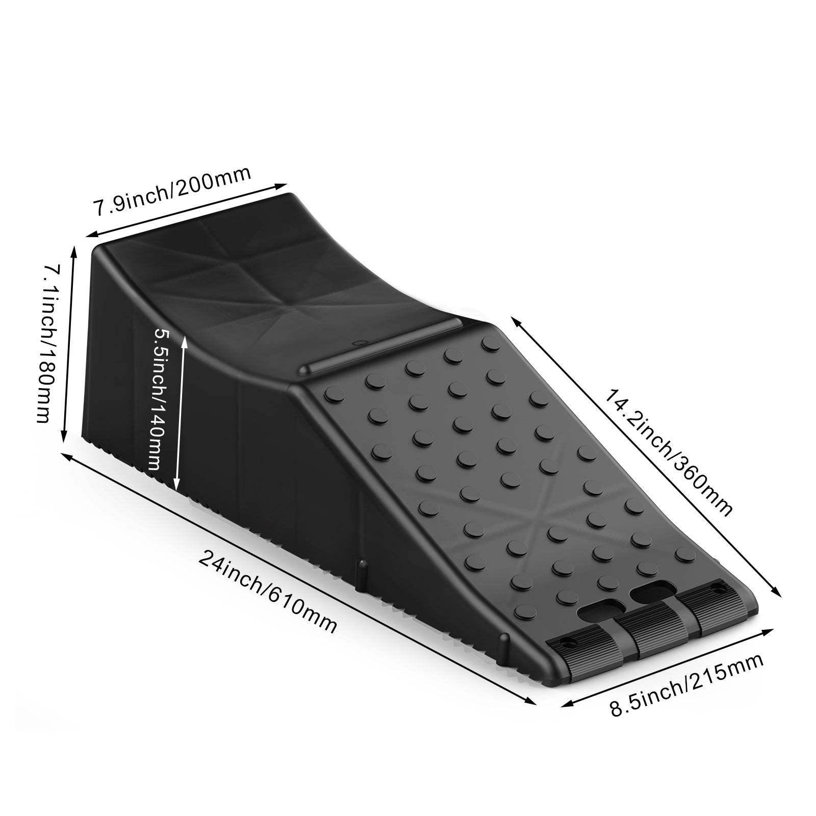 VEVOR Car Service Ramp — 20,000 lbs (10 Ton) Low Profile Plastic Tire Ramp