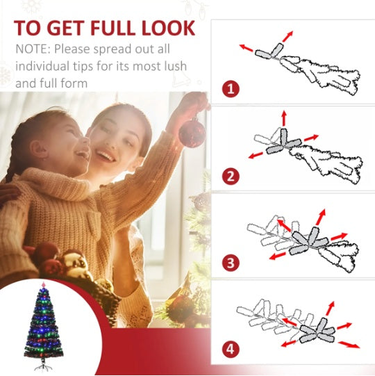 7ft Prelit Artificial Christmas Tree